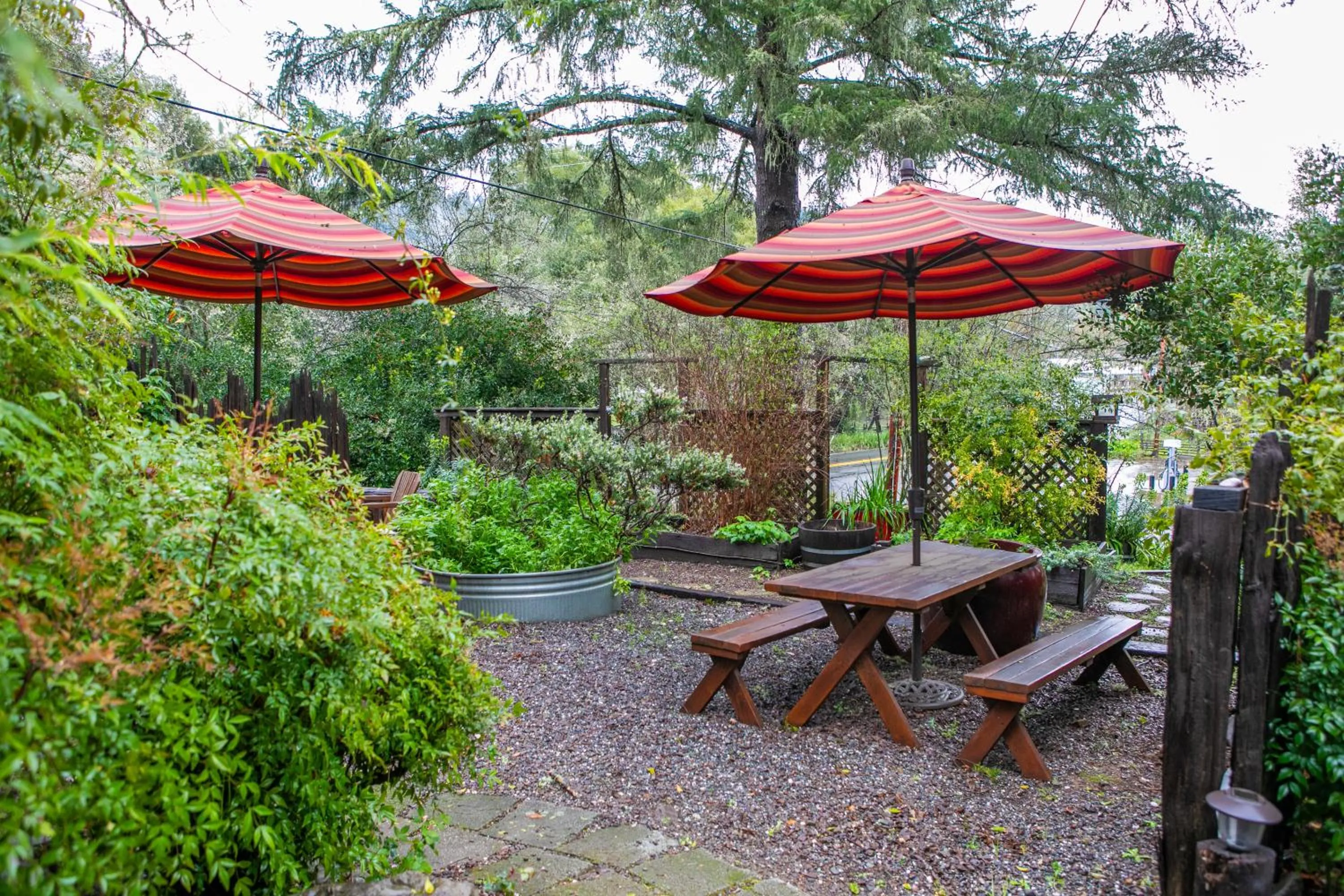 Garden in Anderson Valley Inn