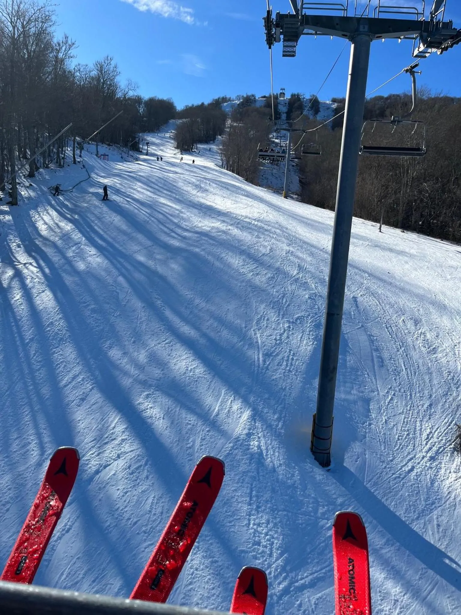 Skiing in On top of the world at Sugar Top Resort