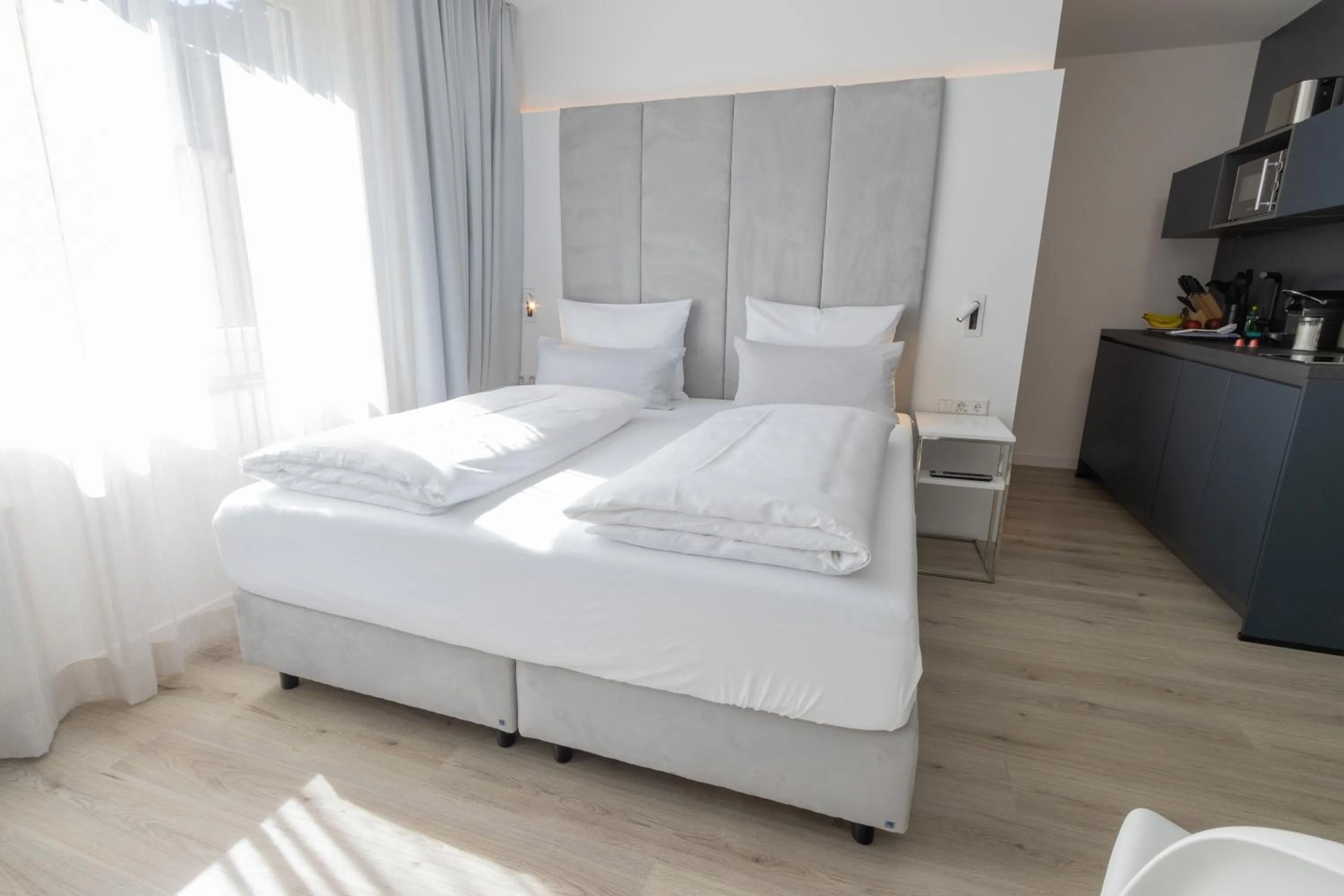 Bed in zzzpace Smart-Hotel Bielefeld Zentrum