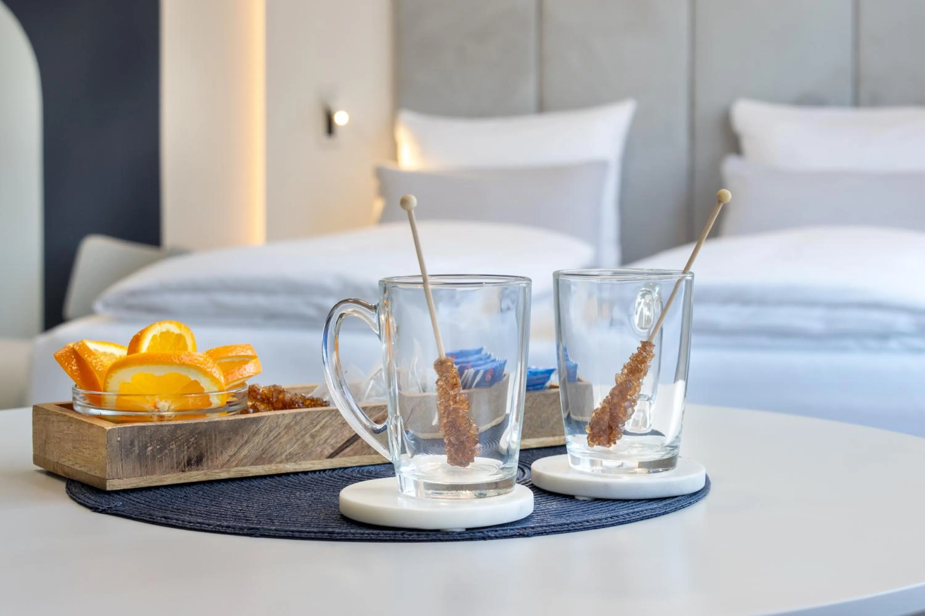 Seating area, Bed in zzzpace Smart-Hotel Bielefeld Zentrum