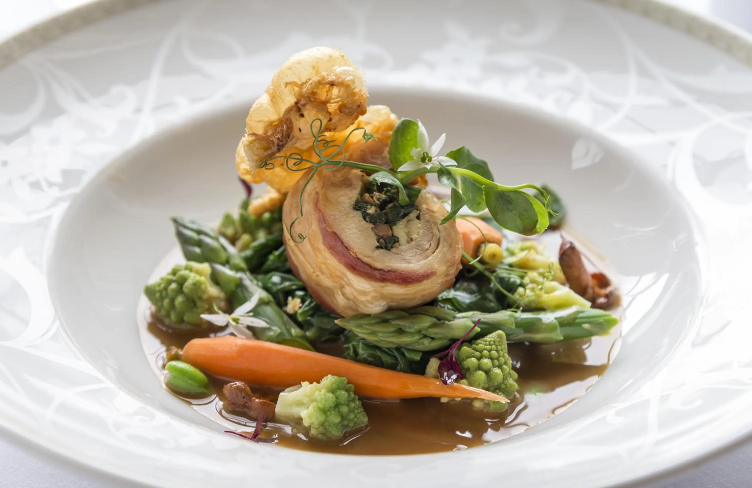 Food close-up in Washingborough Hall Hotel