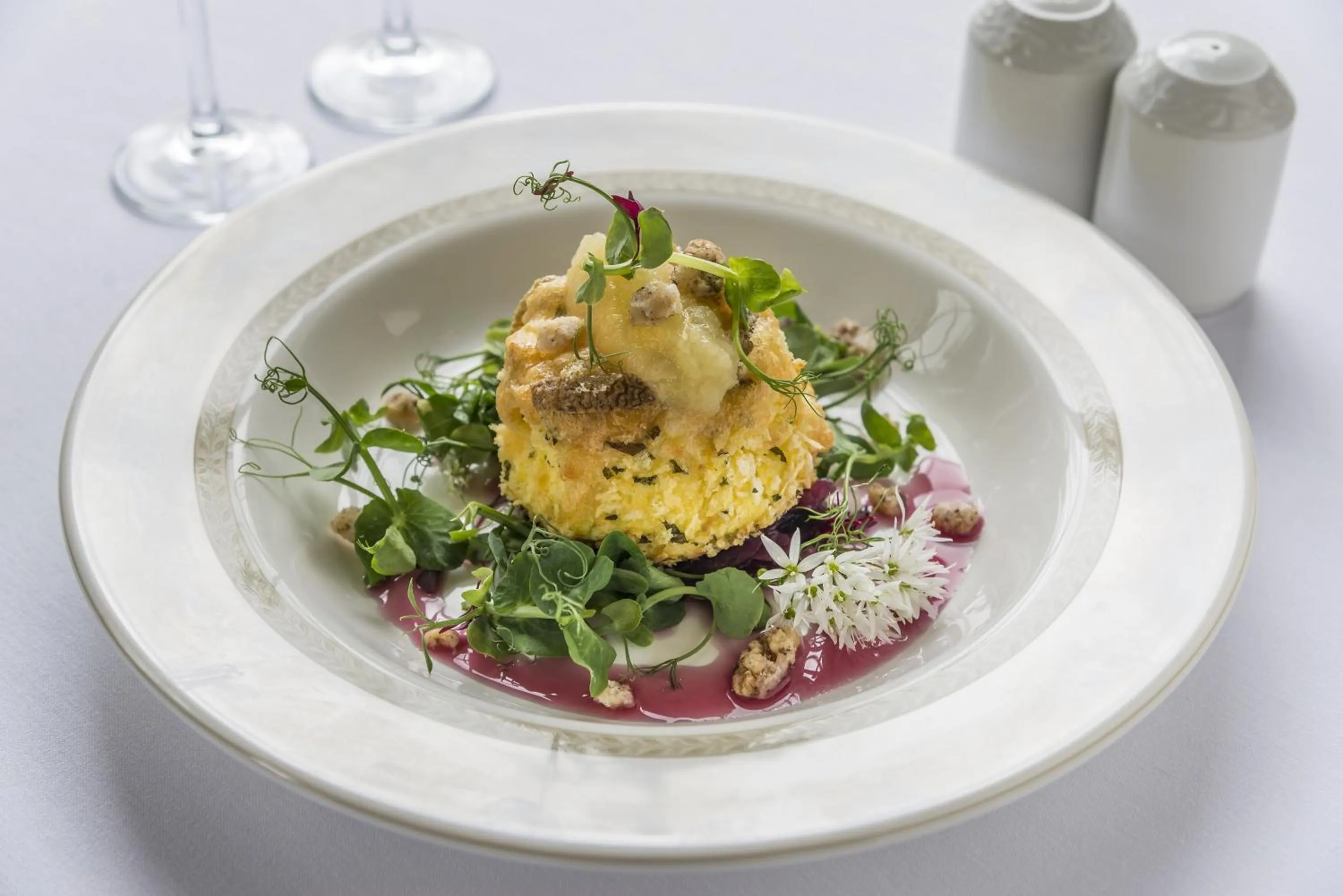 Food close-up in Washingborough Hall Hotel