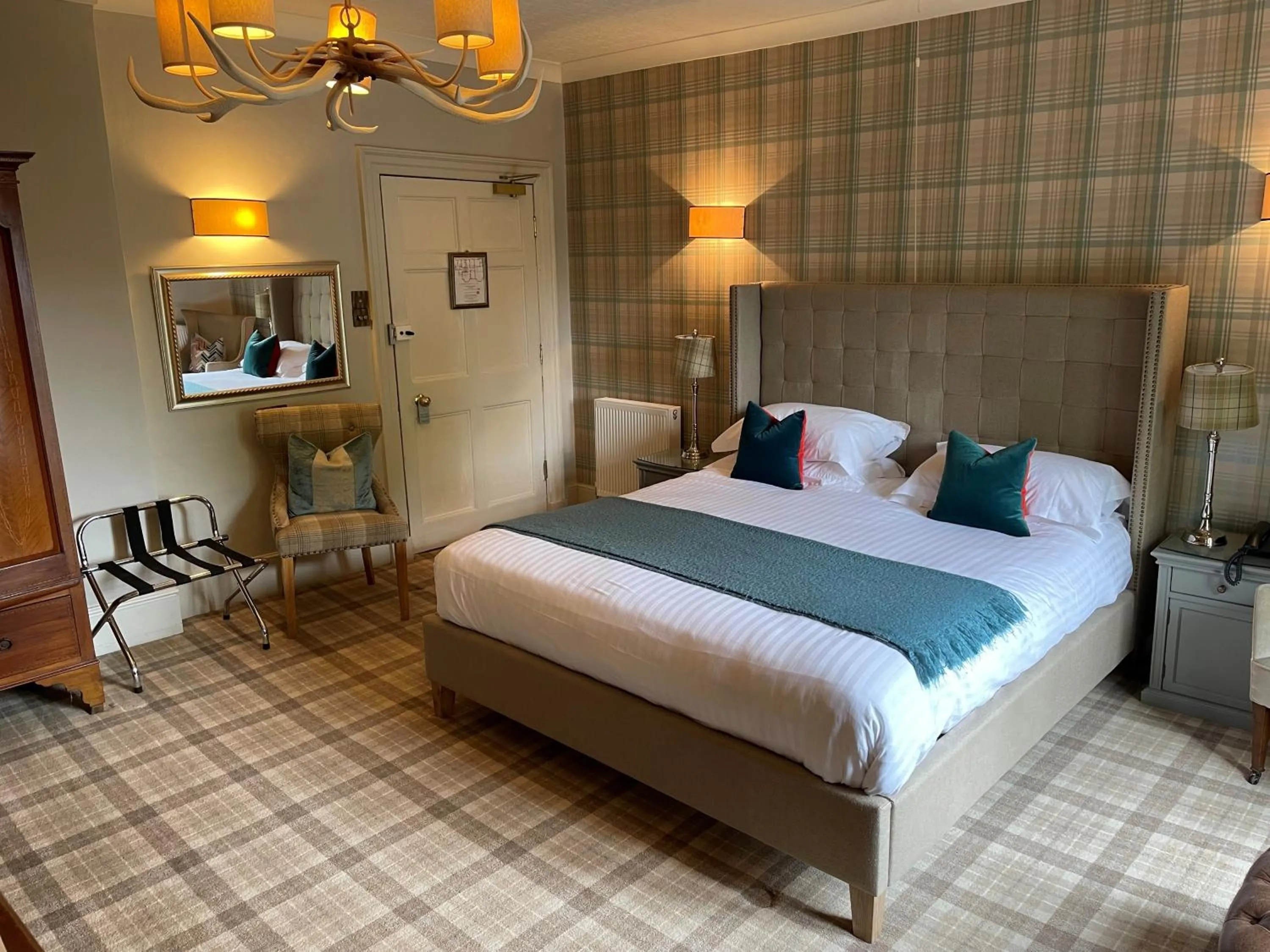 Decorative detail, Bed in Washingborough Hall Hotel