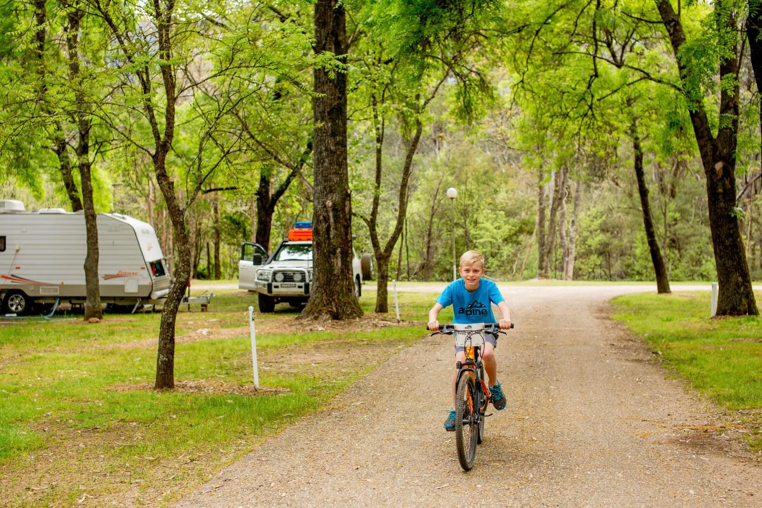 Cycling in Discovery Parks - Bright