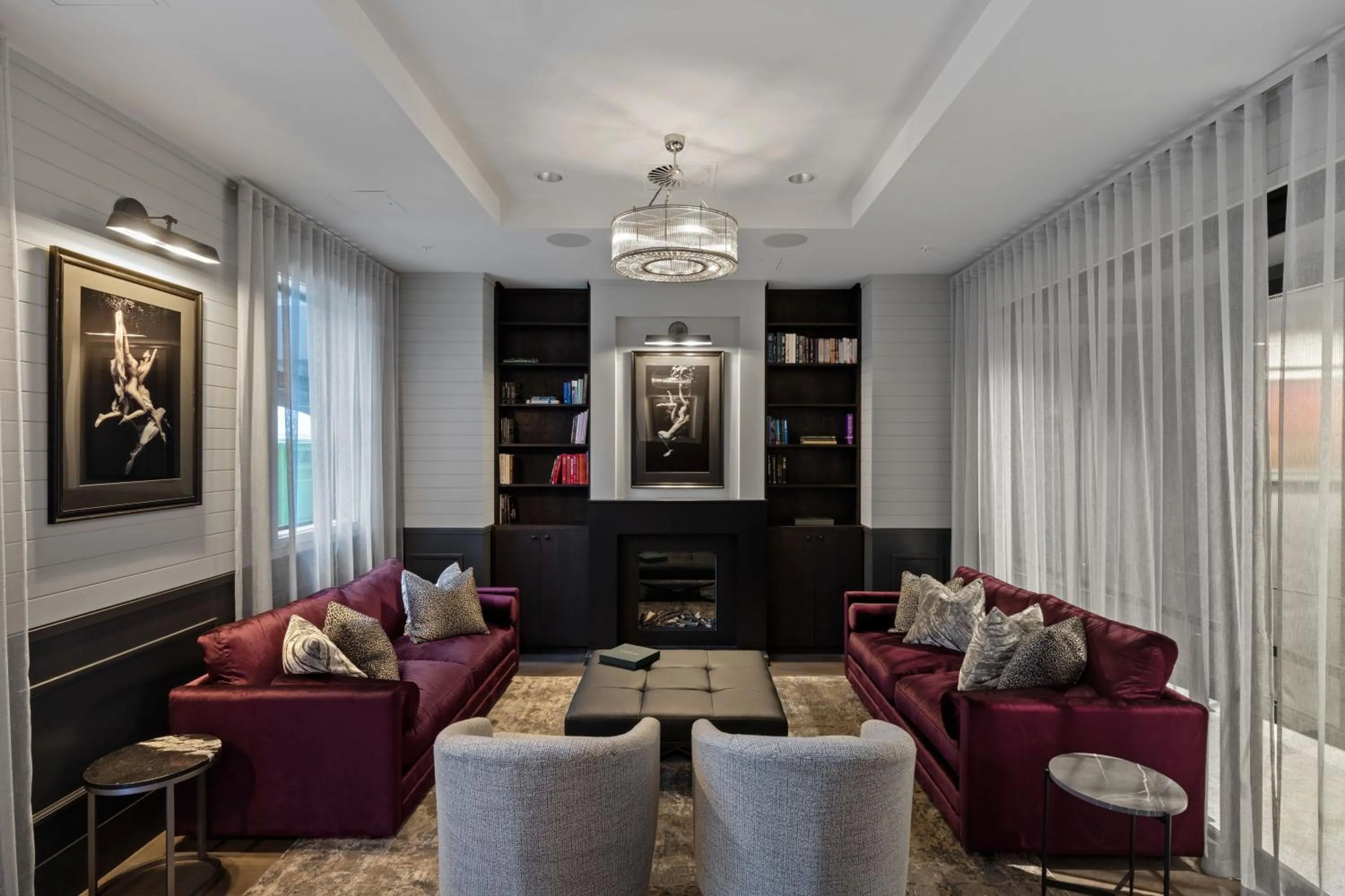 Library in Abstract Hotel