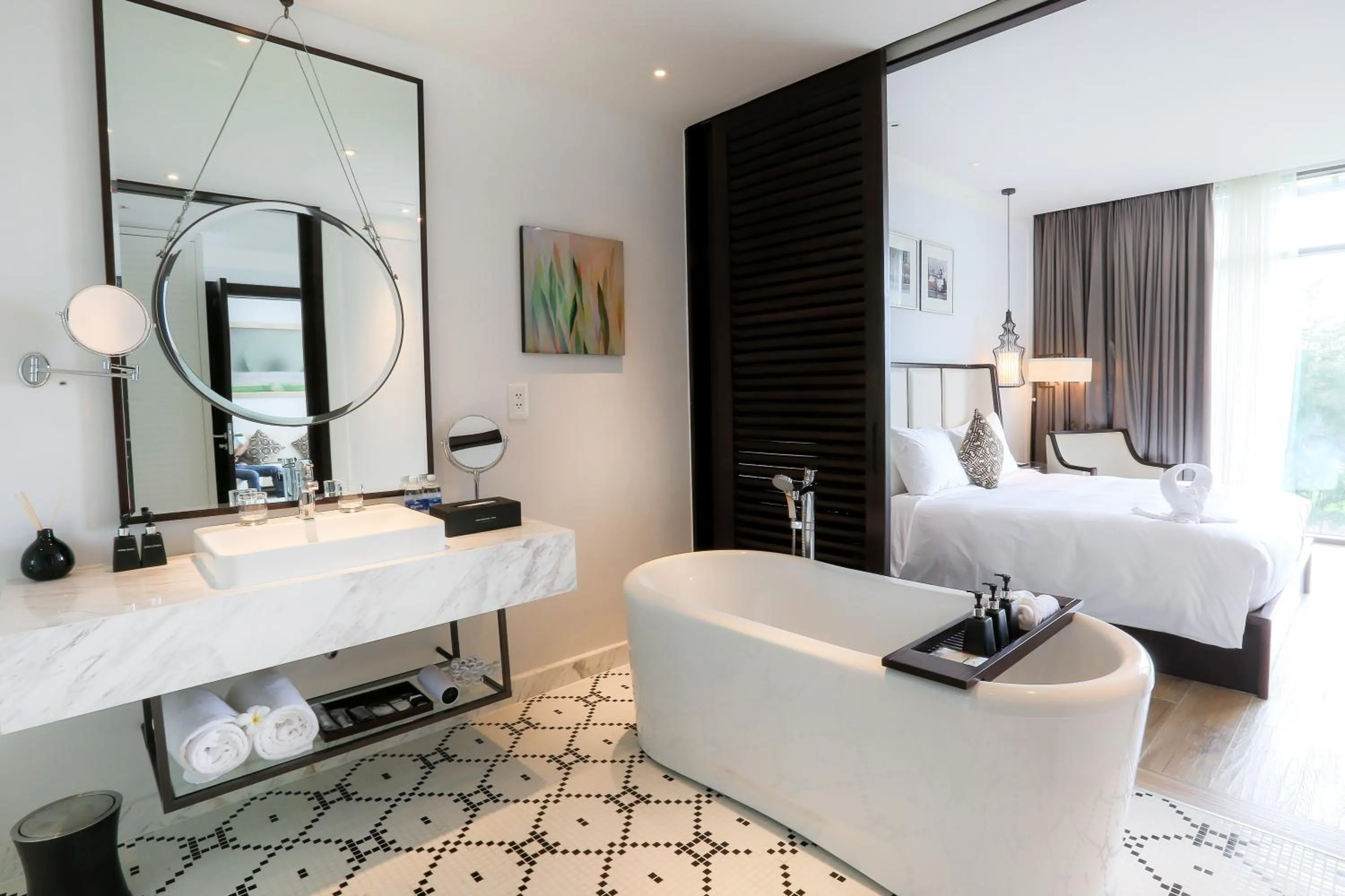 Bed in Montgomerie Links Hotel & Villas