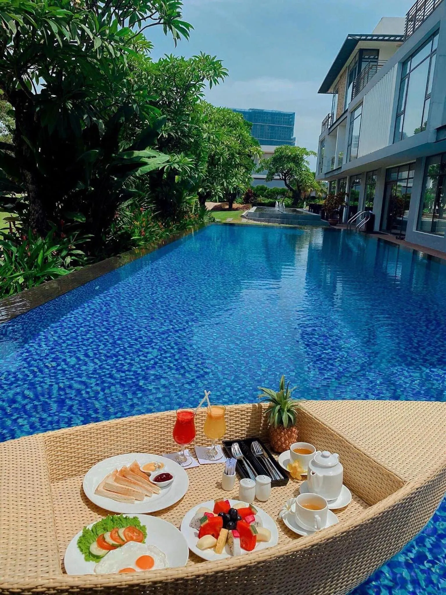 Pool view in Montgomerie Links Hotel & Villas