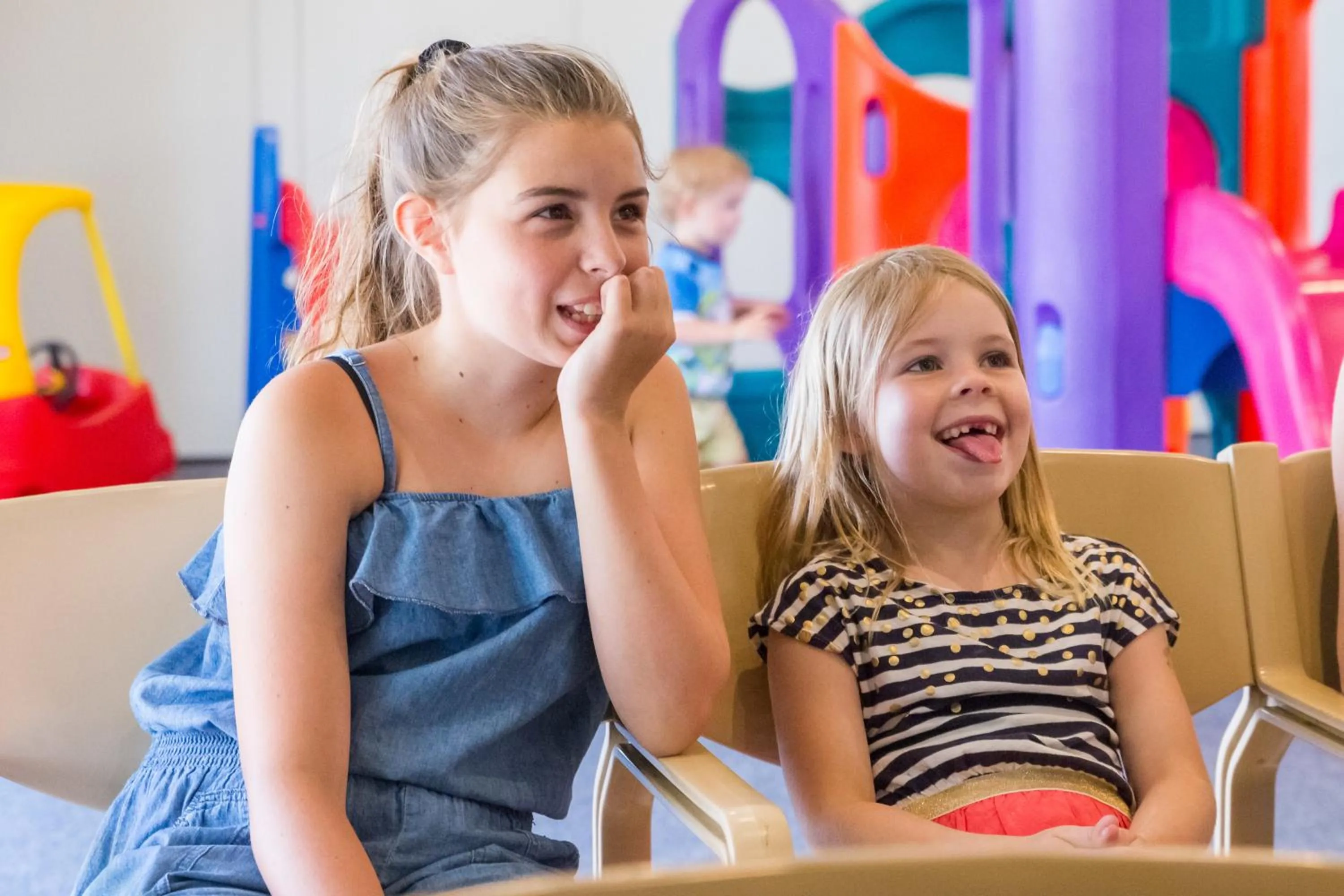 young children in NRMA Ballarat Holiday Park
