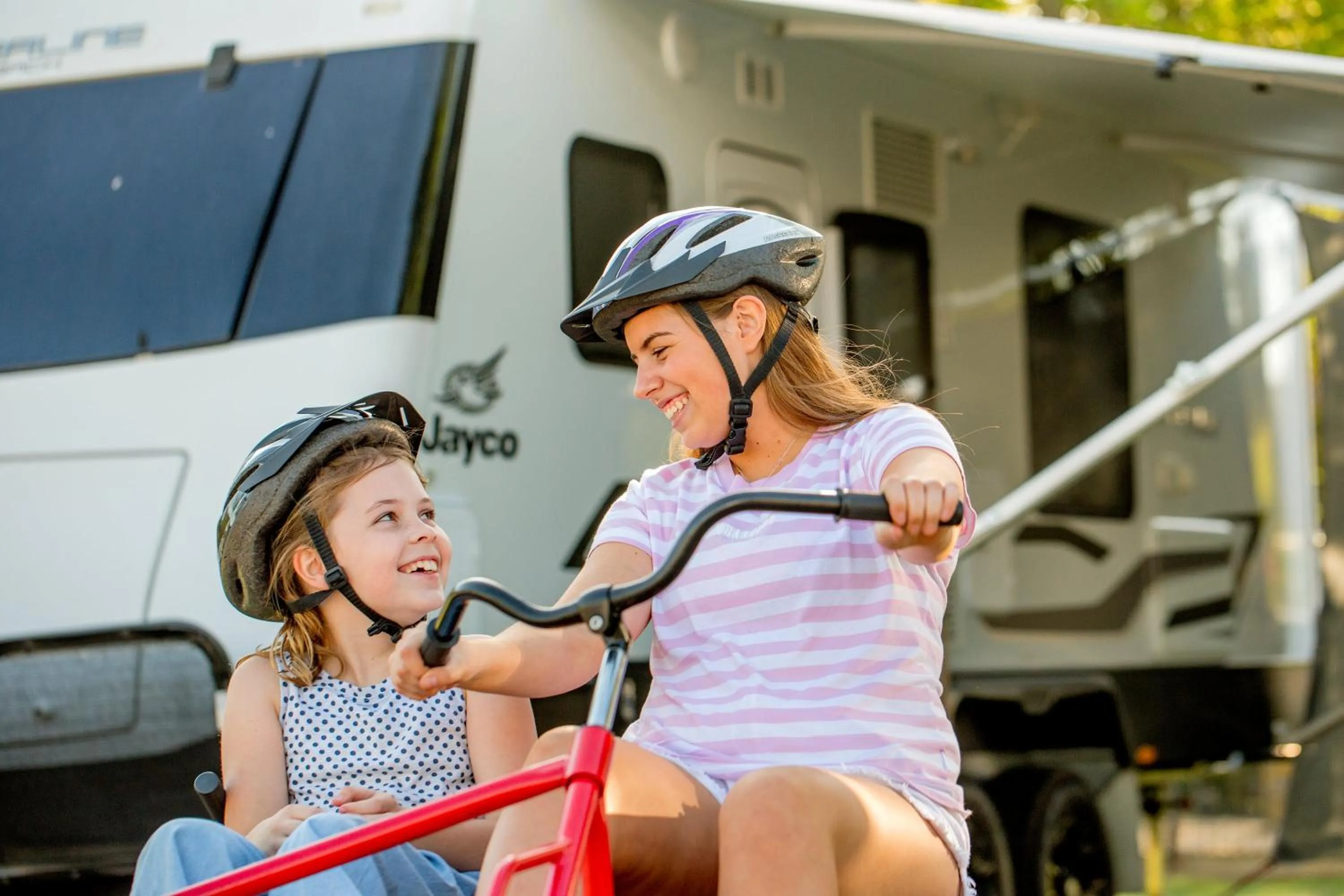 children in NRMA Ballarat Holiday Park