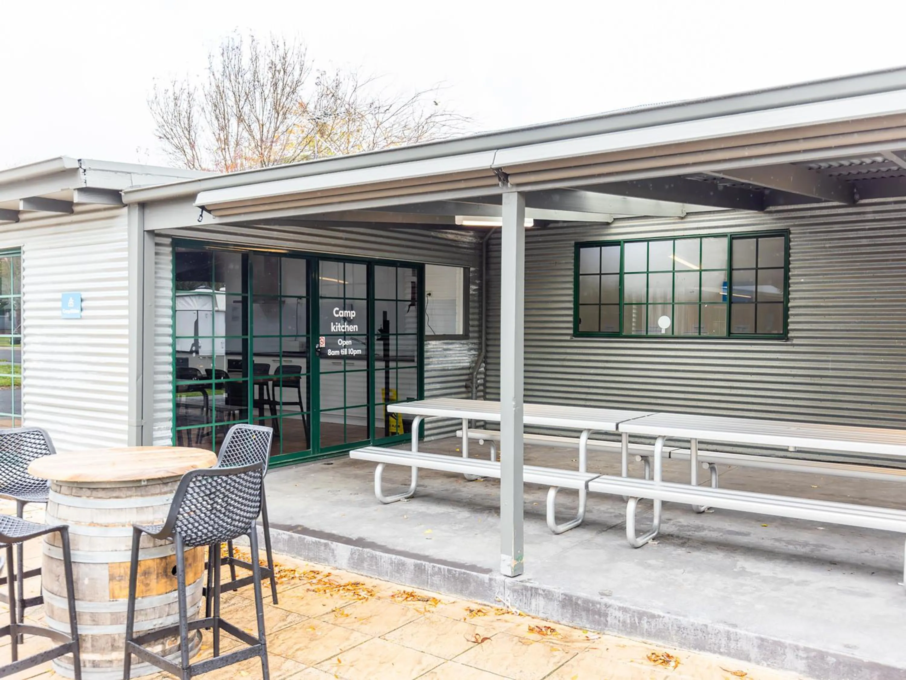 Communal kitchen in NRMA Ballarat Holiday Park