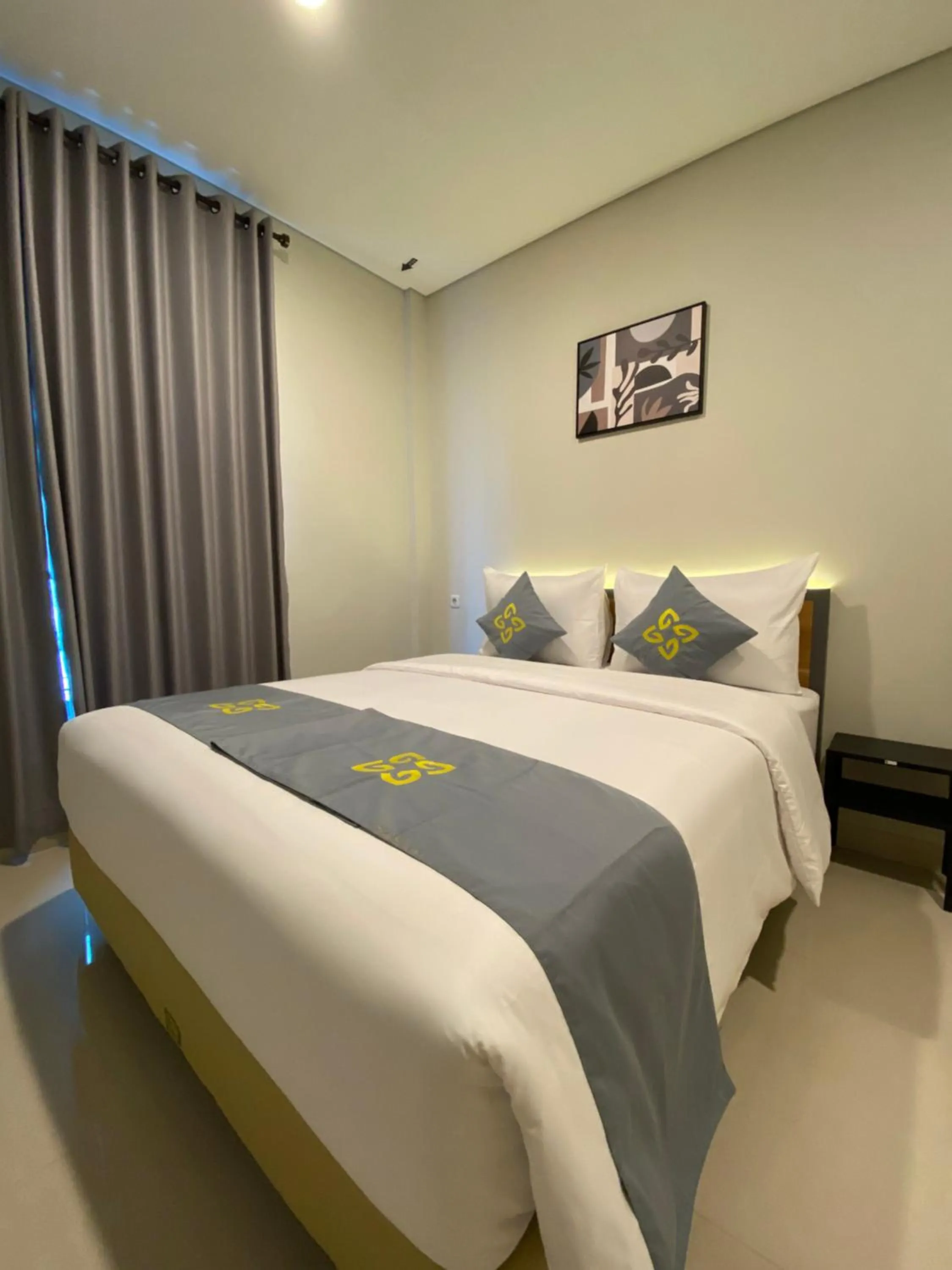 Bed in Ghurfati Hotel Wedana