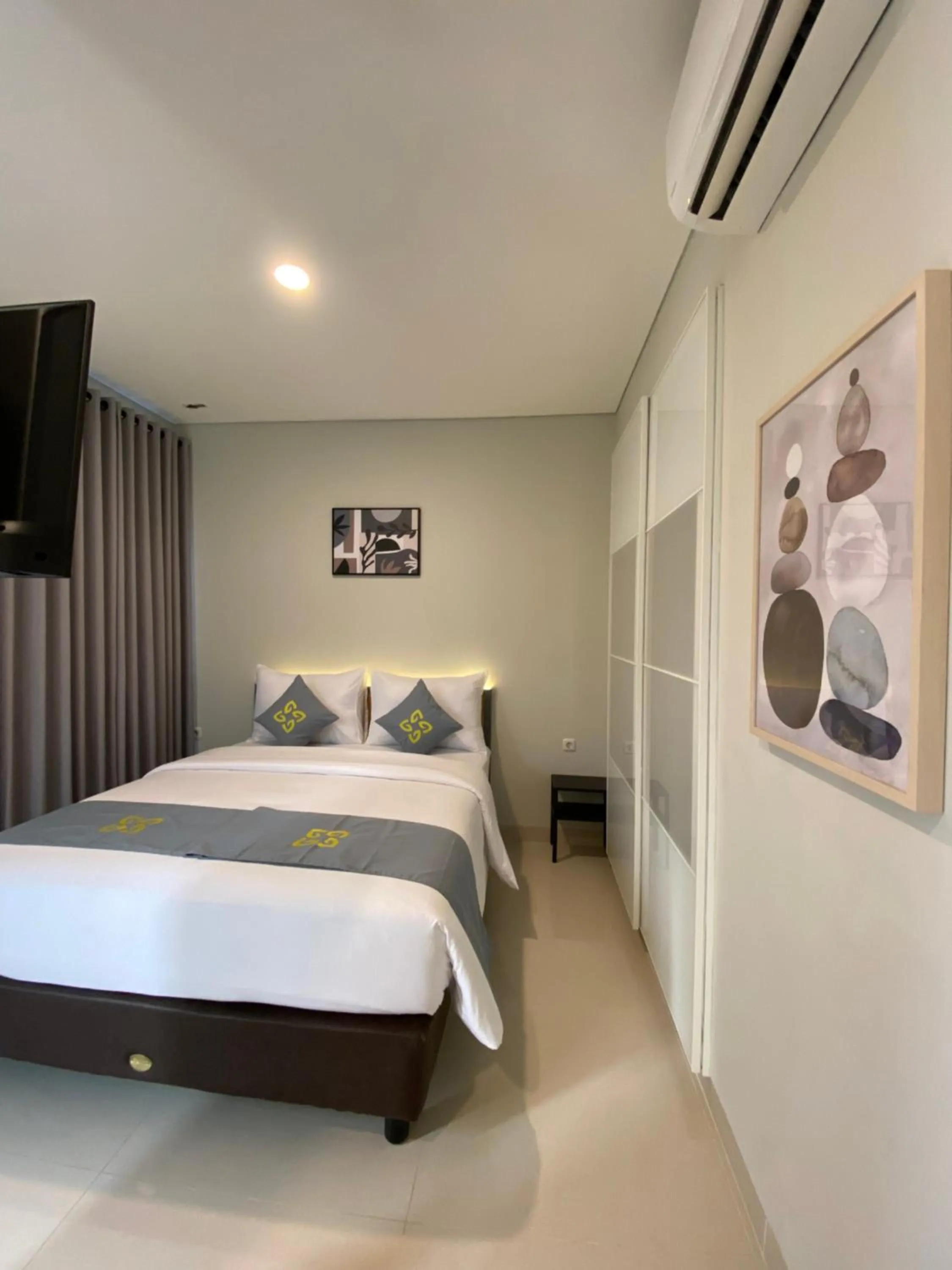 Bed in Ghurfati Hotel Wedana