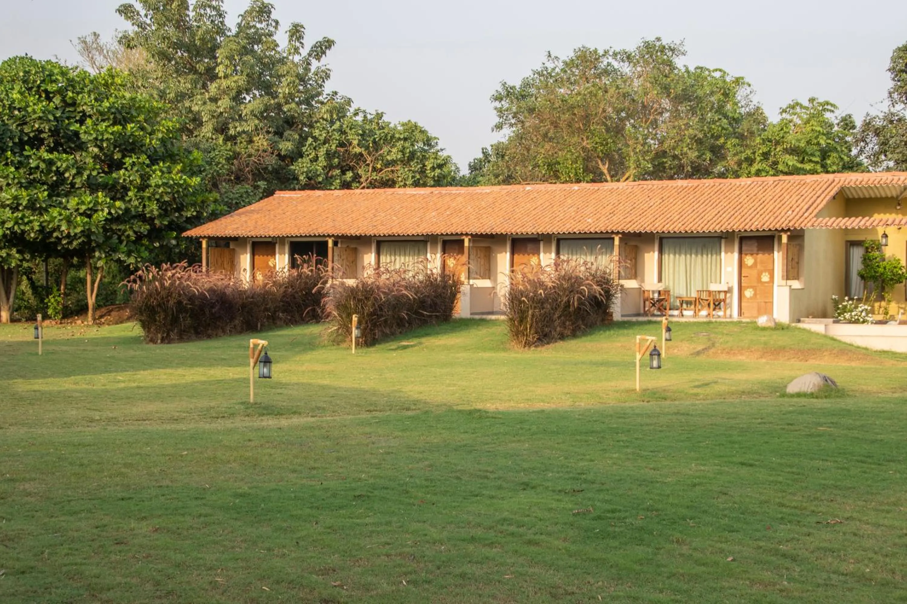 Property building in Asiatic Lion Lodge
