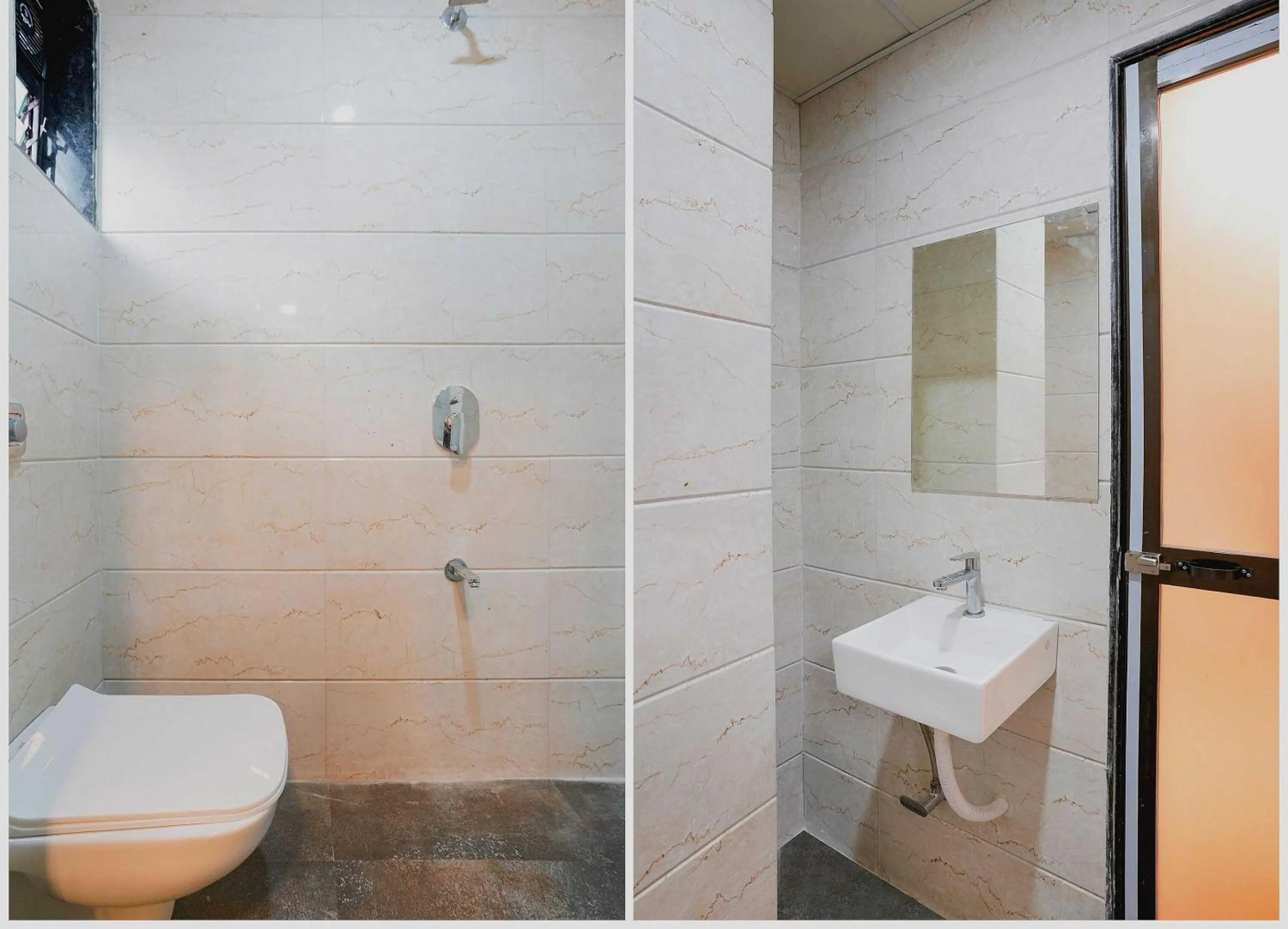 Bathroom in Hotel O King Residency Near Bharat Talkies