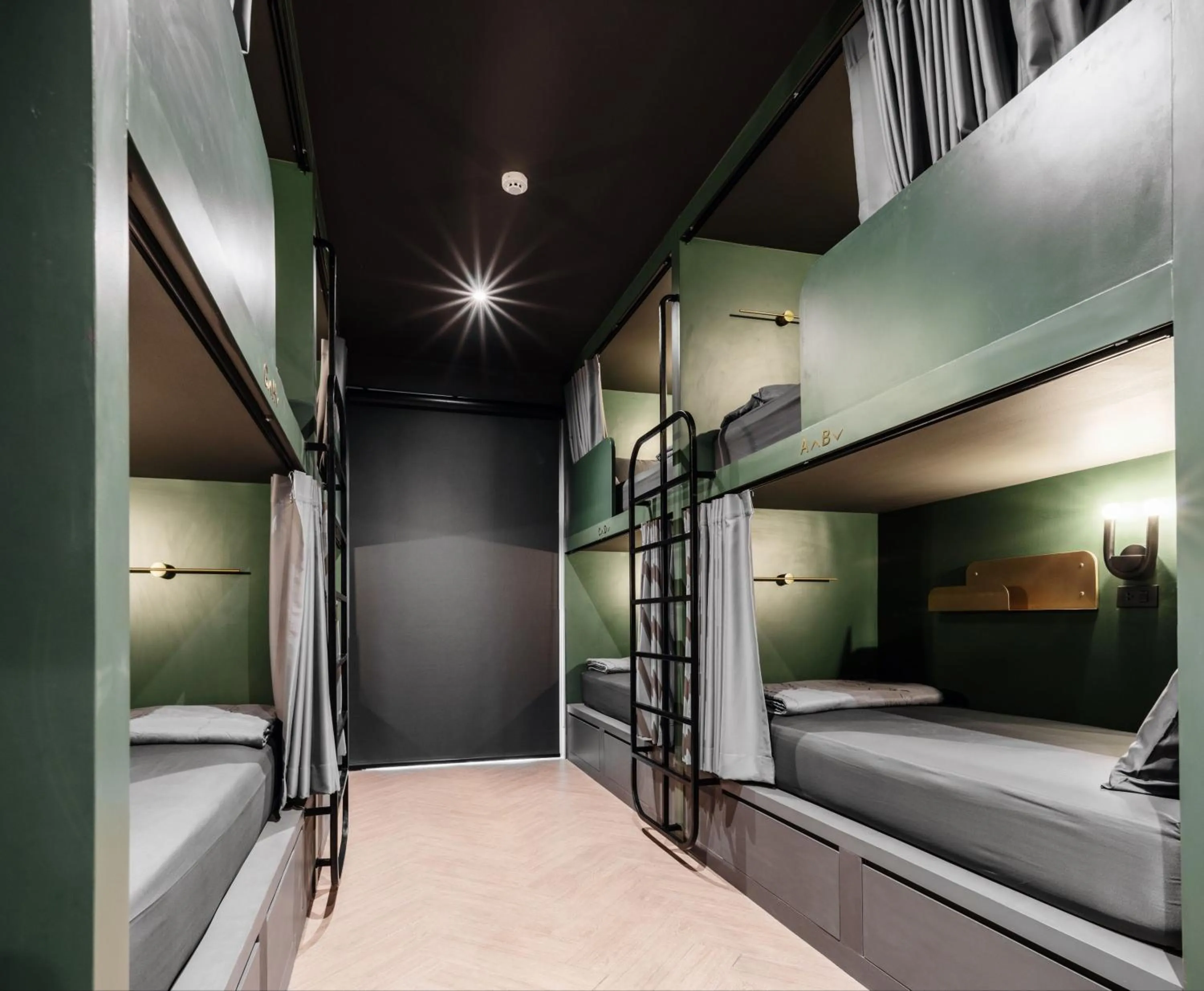 Bed in Cher Hostel Bangkok