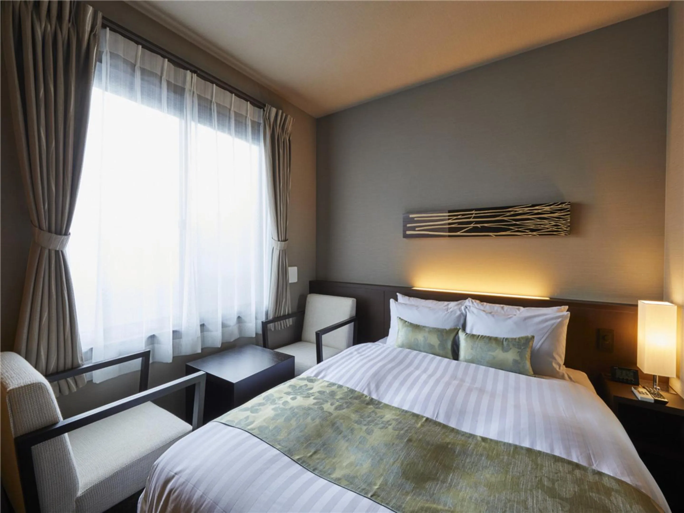 Bed in Waka Heian Shirakawa Hotel