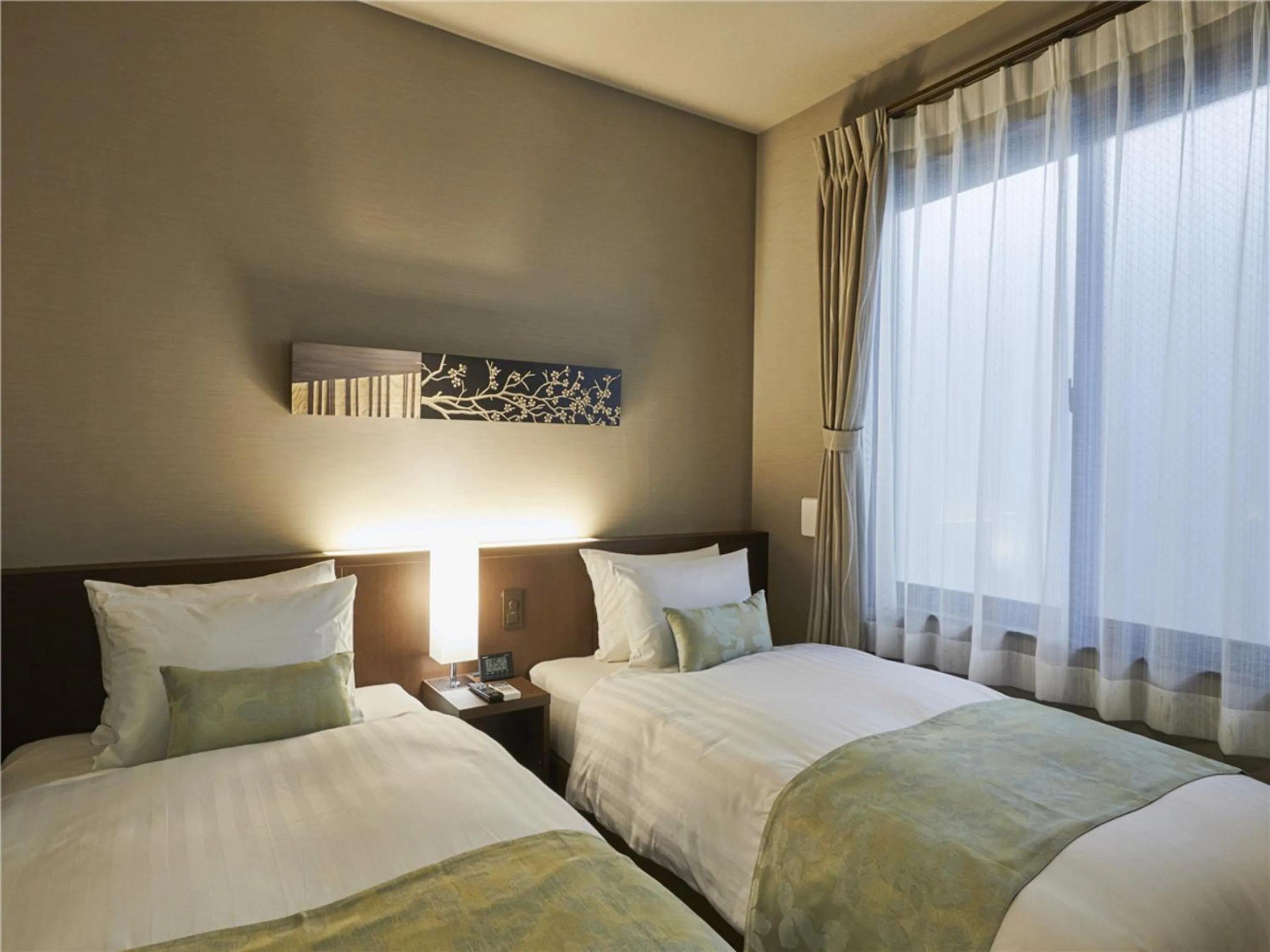 Bed in Waka Heian Shirakawa Hotel