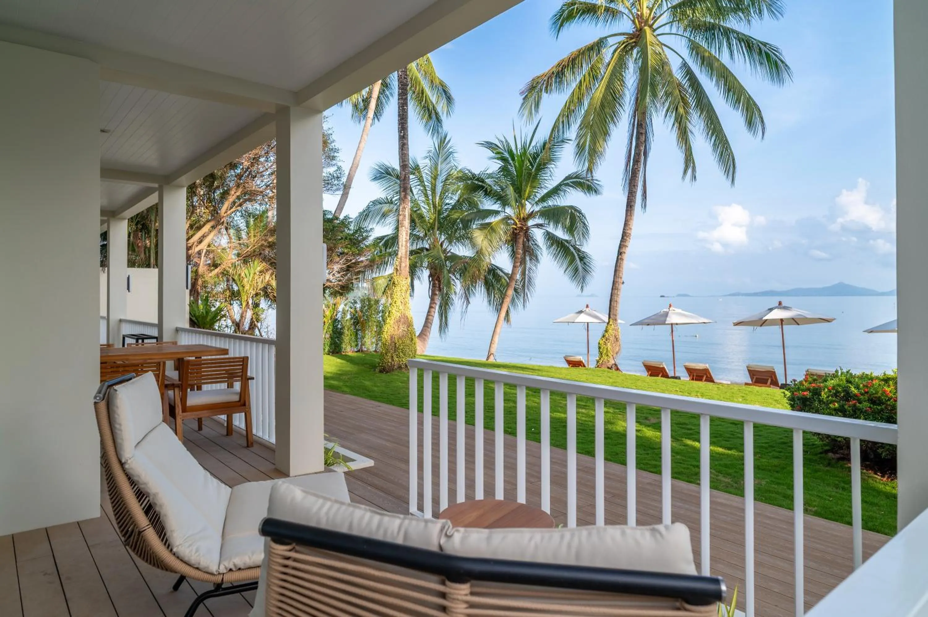 Patio in Baan Bophut Beach Hotel Samui - SHA Extra Plus