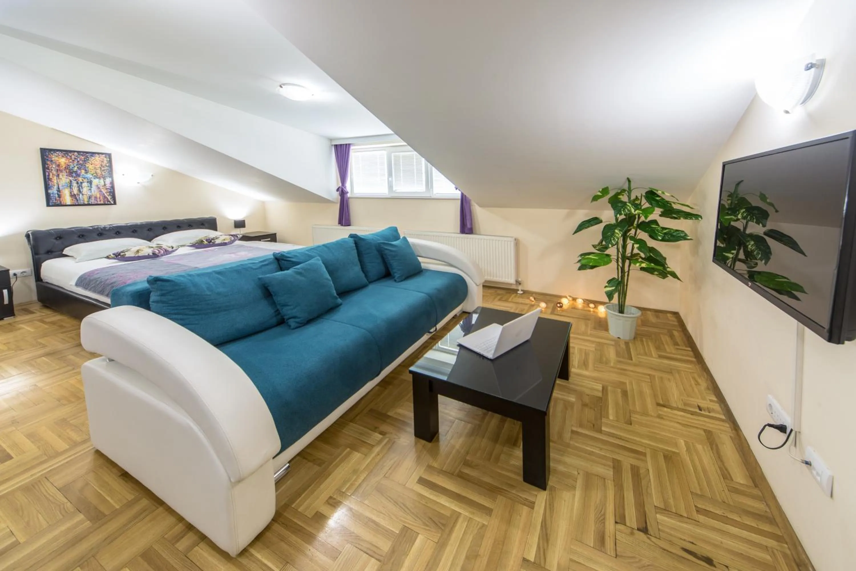 Living room, Bed in F Apartmani Kragujevac