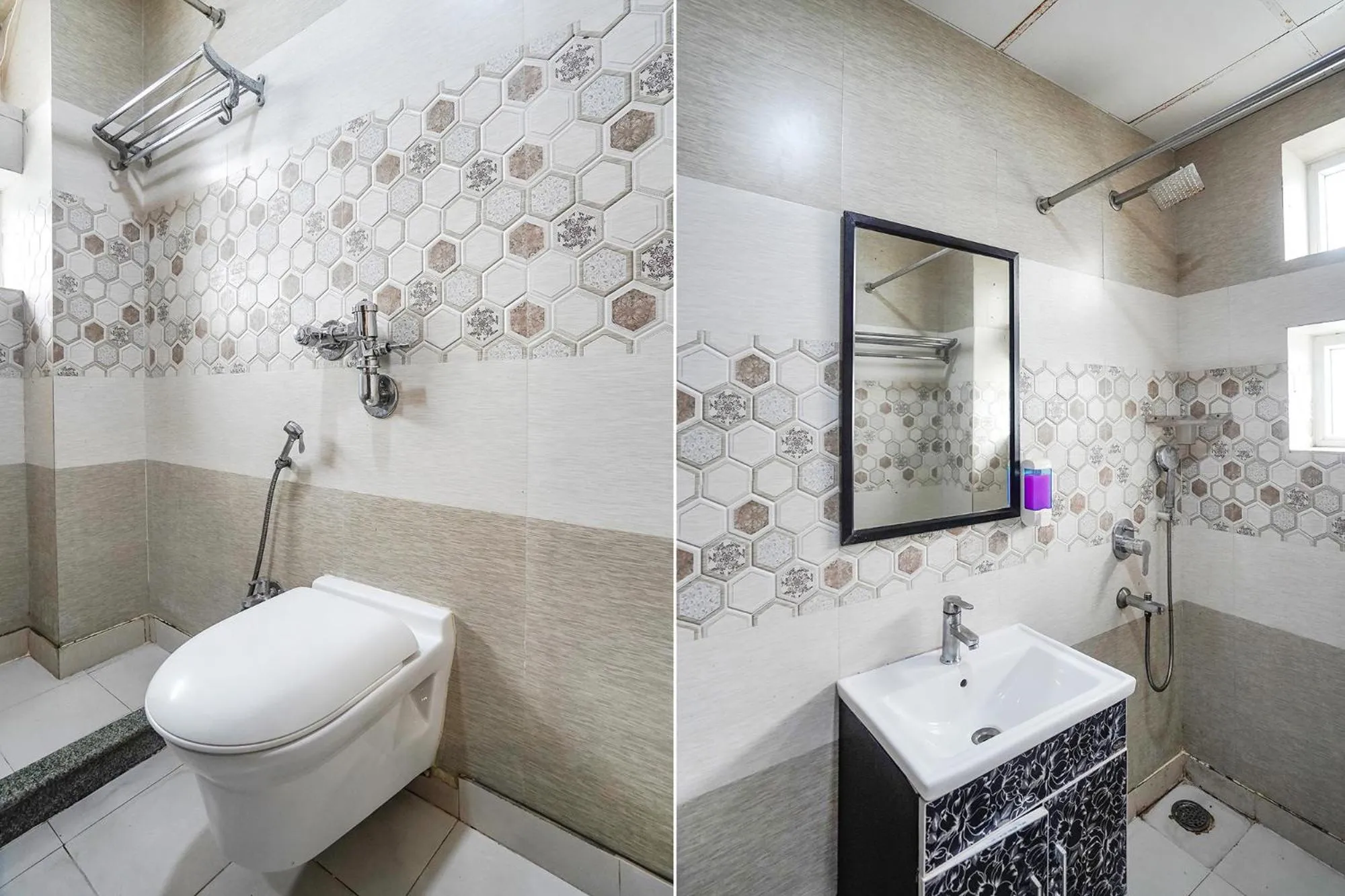Bathroom in FabHotel 17 Suites - Kailash hospital
