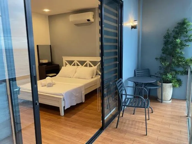 Balcony/Terrace, Bed in Baki Divers and Beach Resort