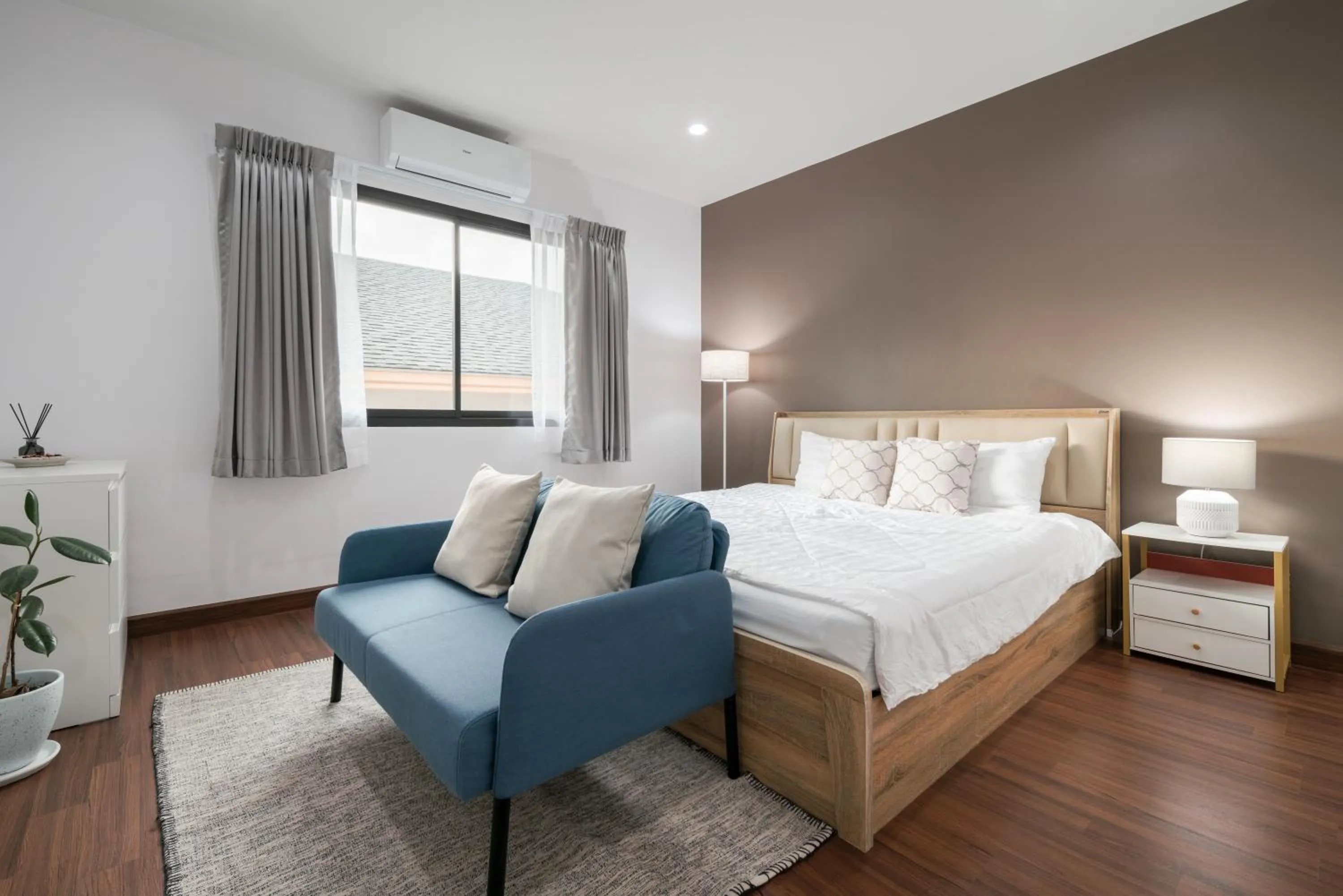 Bed in Chao Wilai Residence I Naiyang Beach I HKT Airport