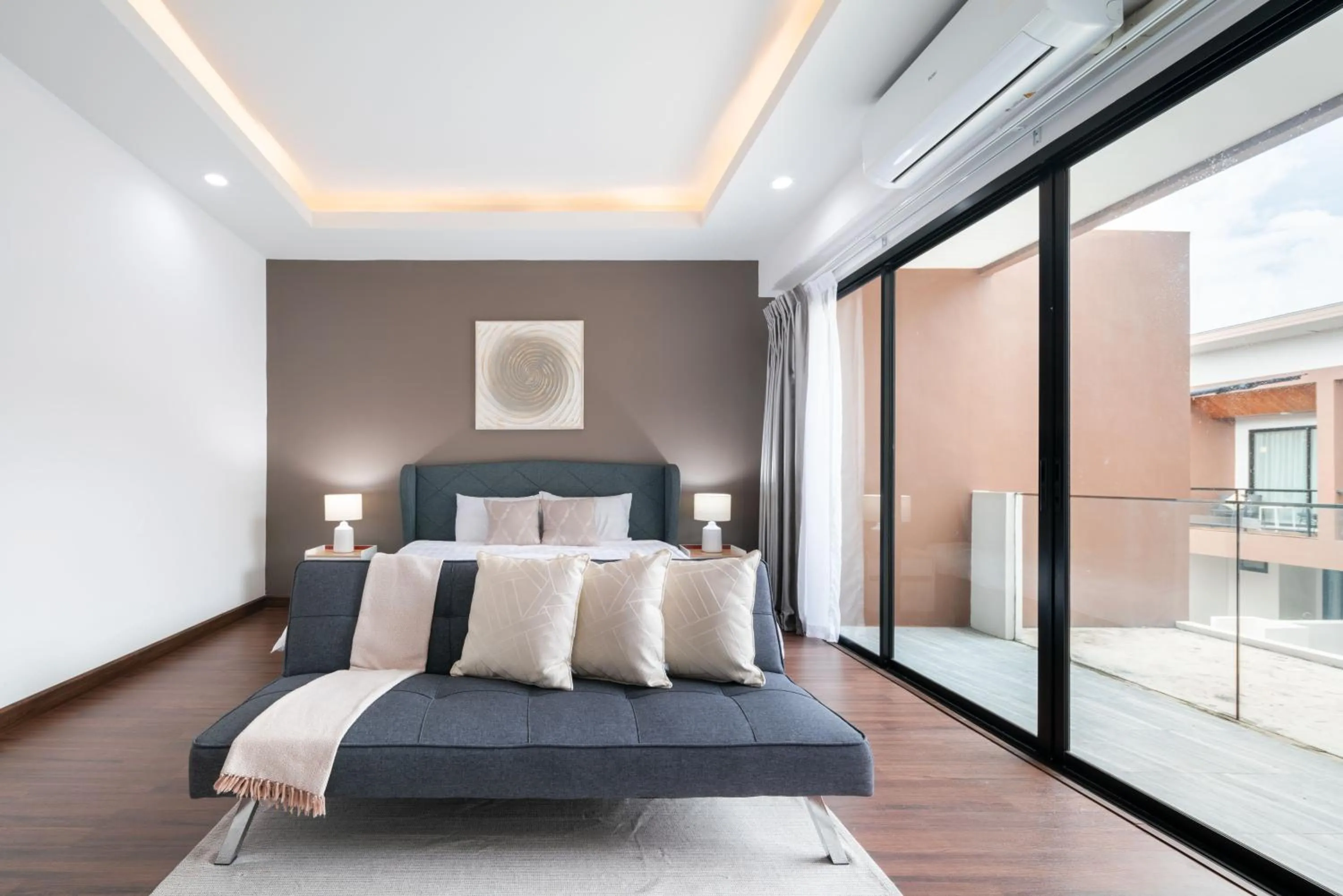 Bed in Chao Wilai Residence I Naiyang Beach I HKT Airport