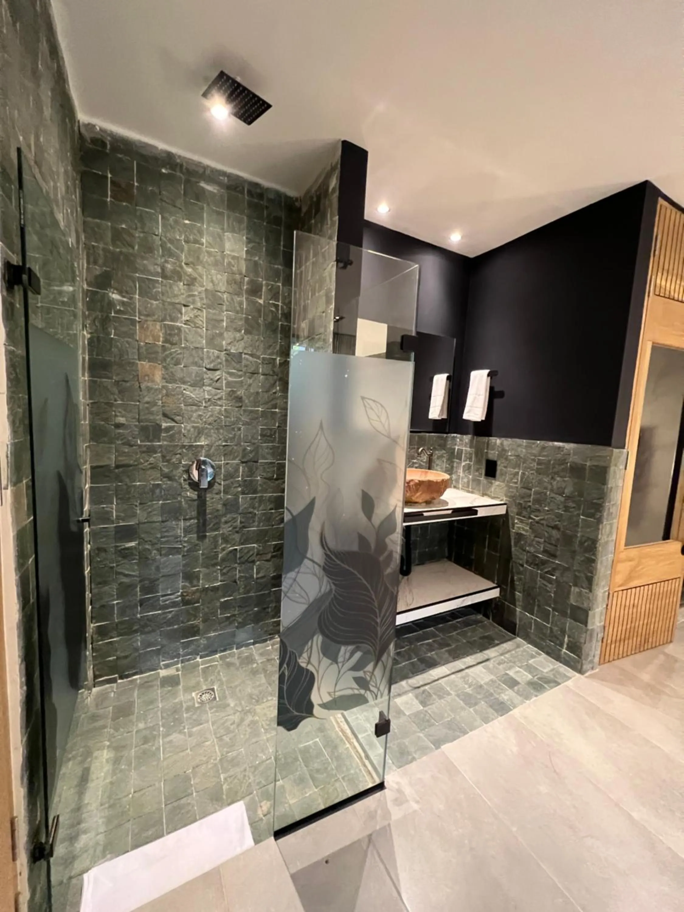 Shower in Hotel Zelva Negra