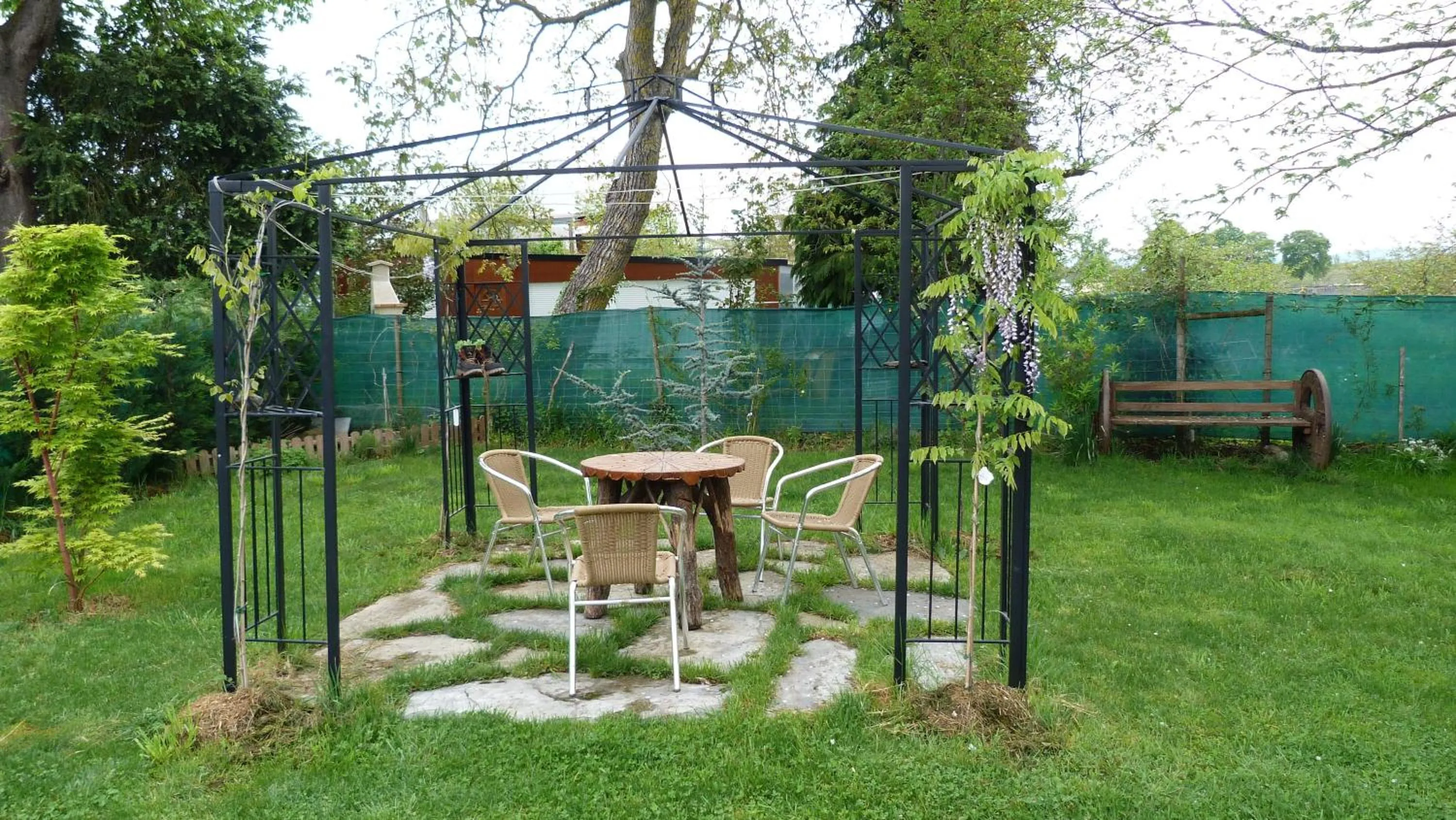 Garden in Pensión Albergue A Pedra