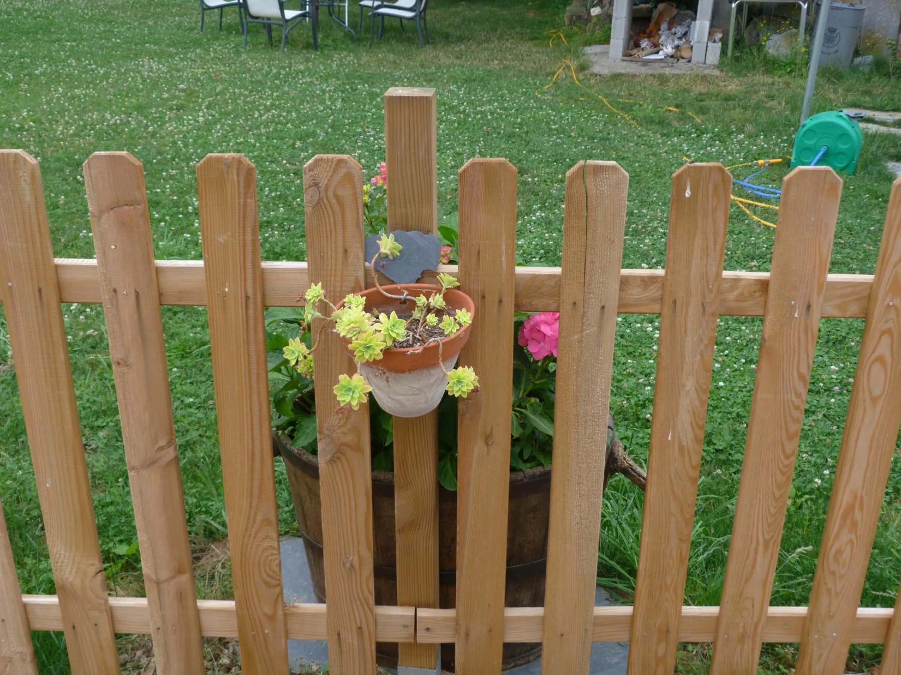 Garden in Pensión Albergue A Pedra