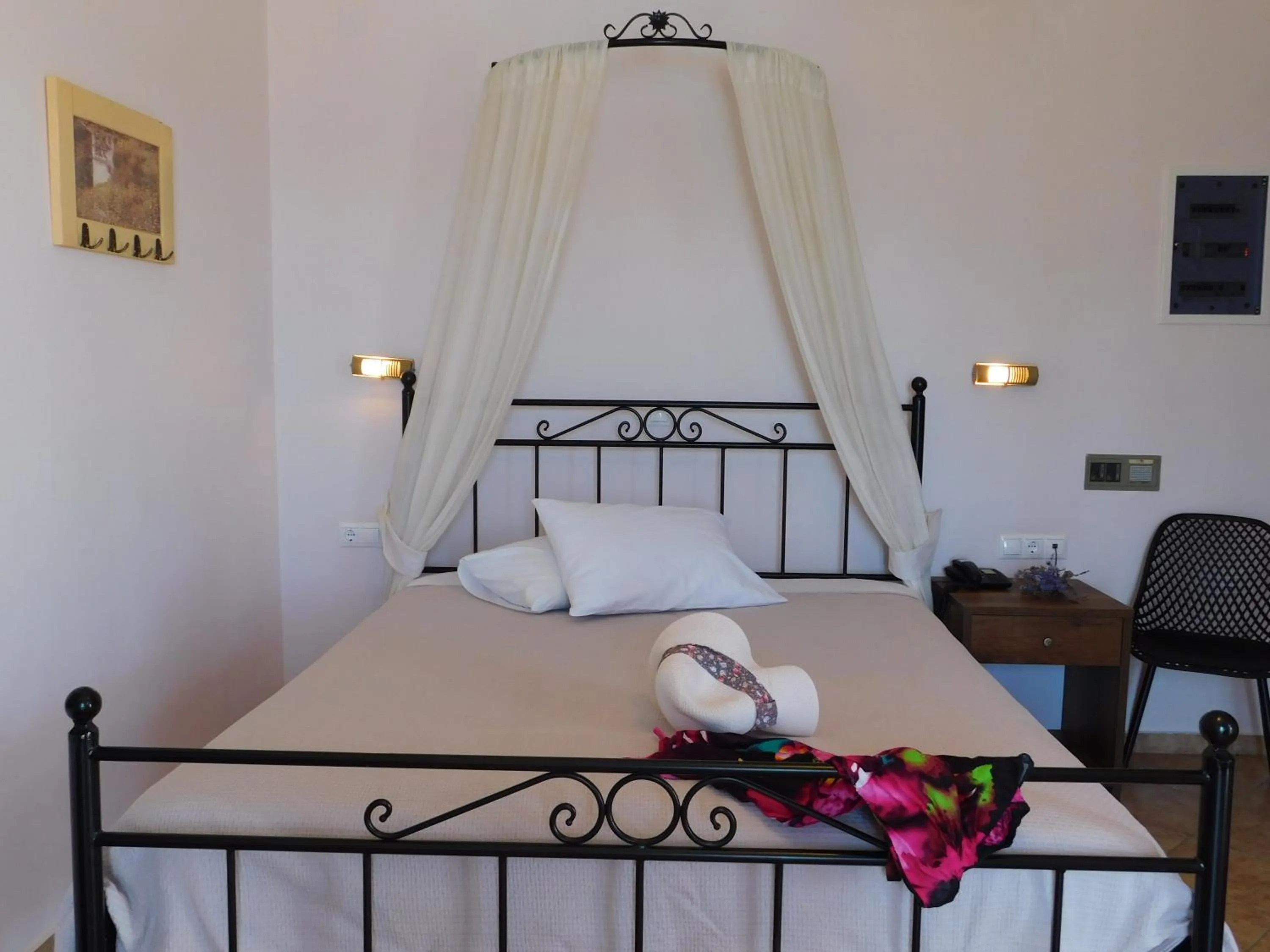 Decorative detail, Bed in Akti Aegeou