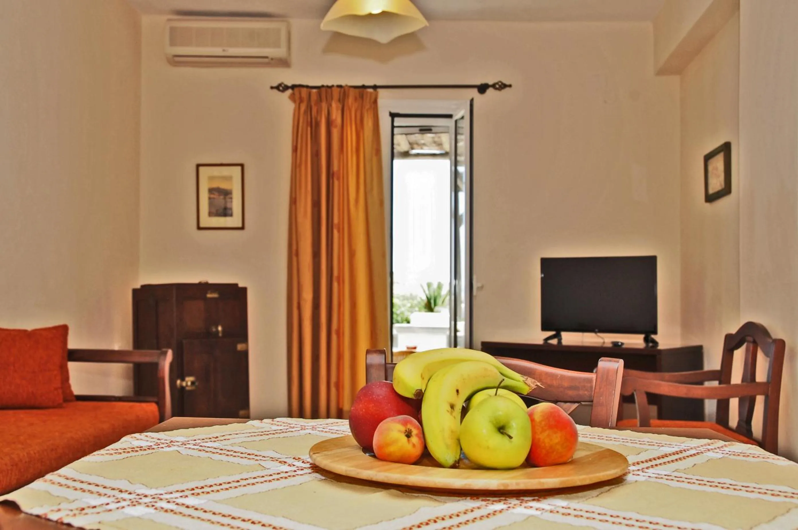 Seating area in Akti Aegeou