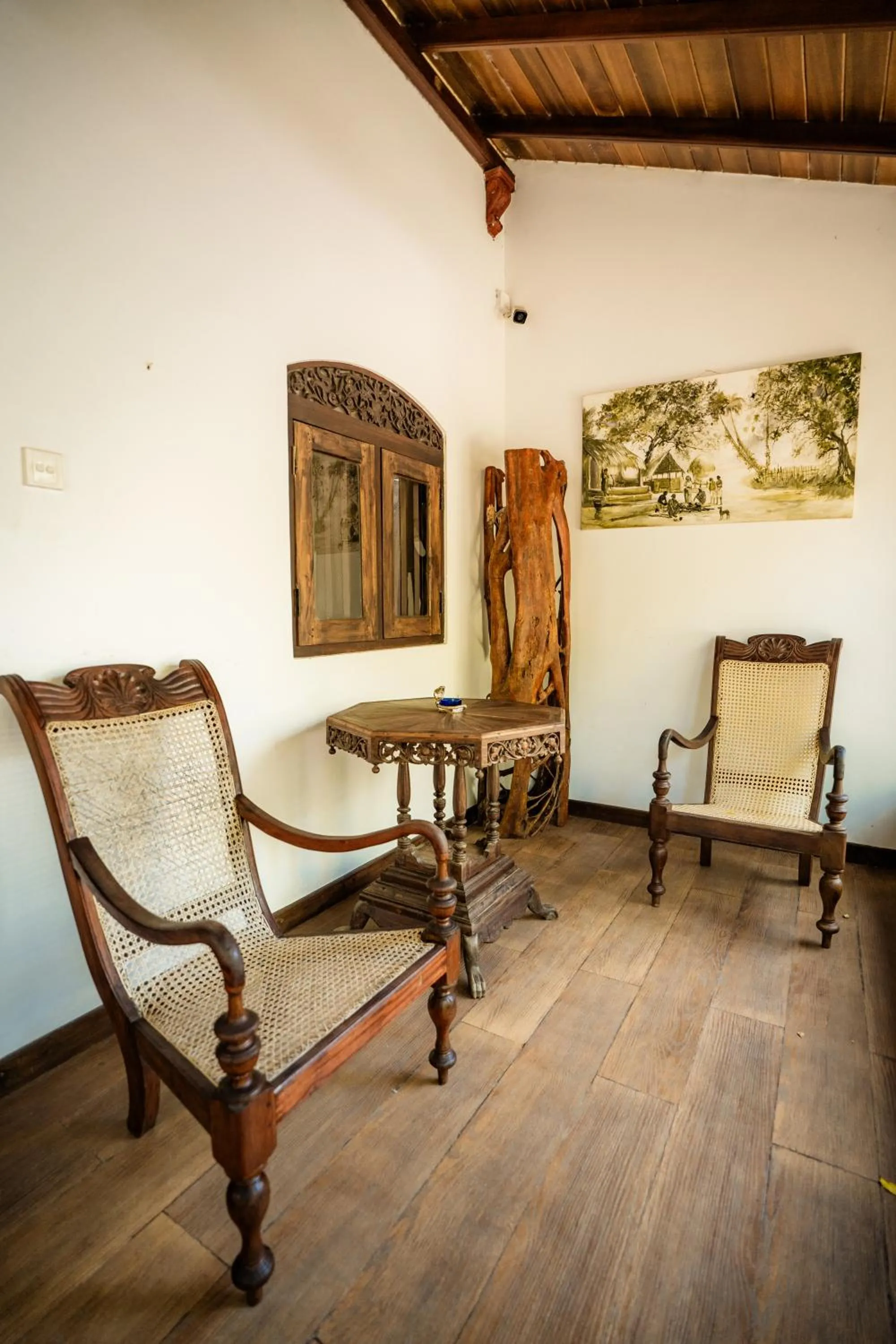 Seating area in The Waves Beach Chalets