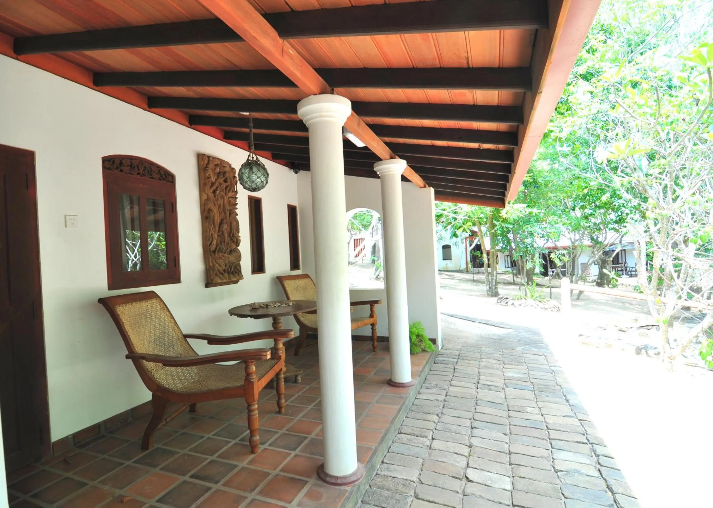Seating area in The Waves Beach Chalets
