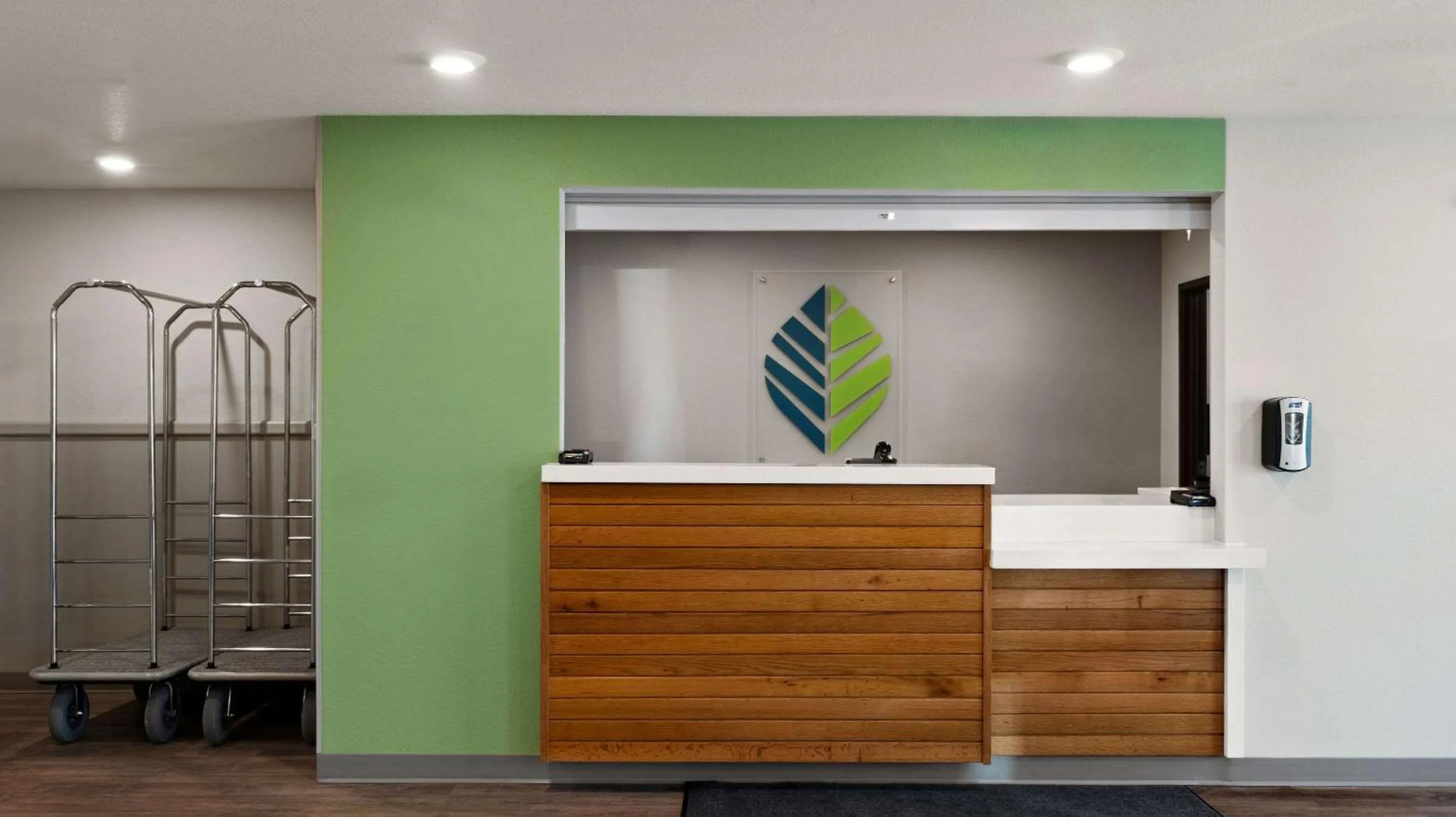 Lobby or reception in WoodSpring Suites Greeley