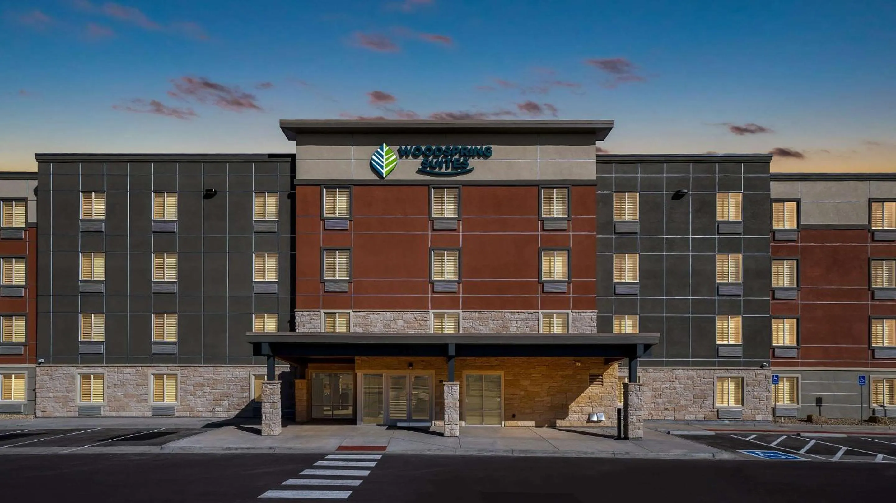 Property building in WoodSpring Suites Greeley