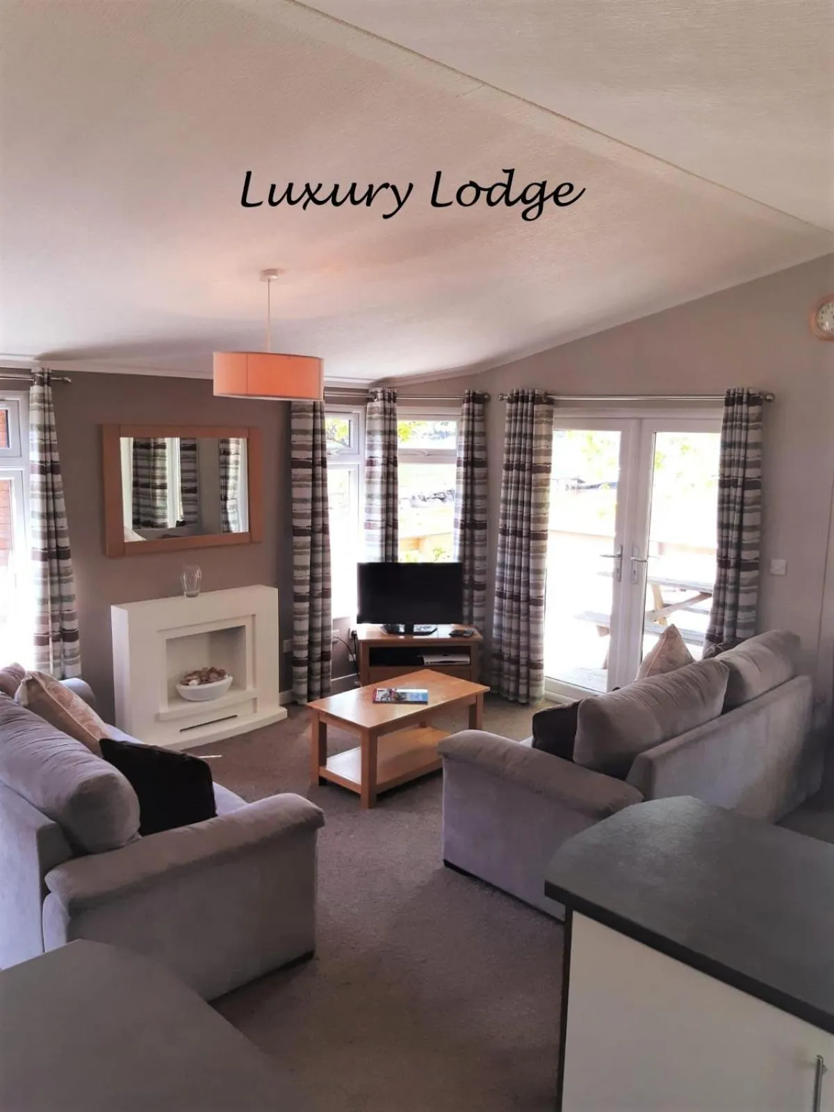 Living room in Inverbeg Holiday Park