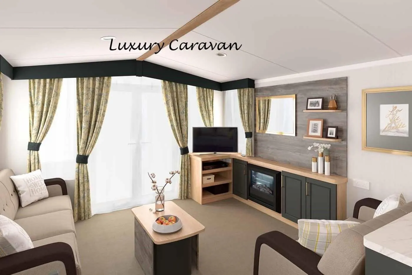 Living room in Inverbeg Holiday Park