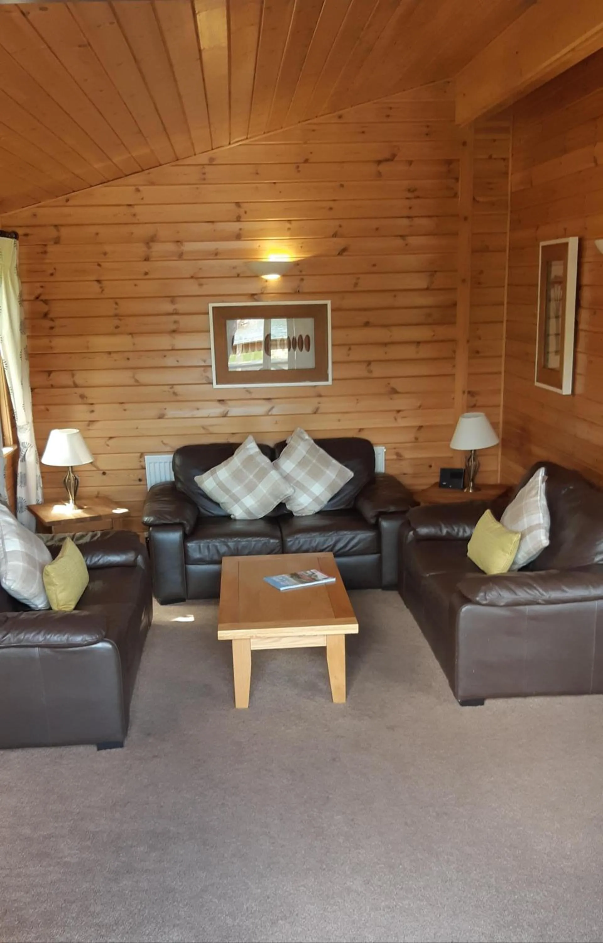 Living room in Inverbeg Holiday Park