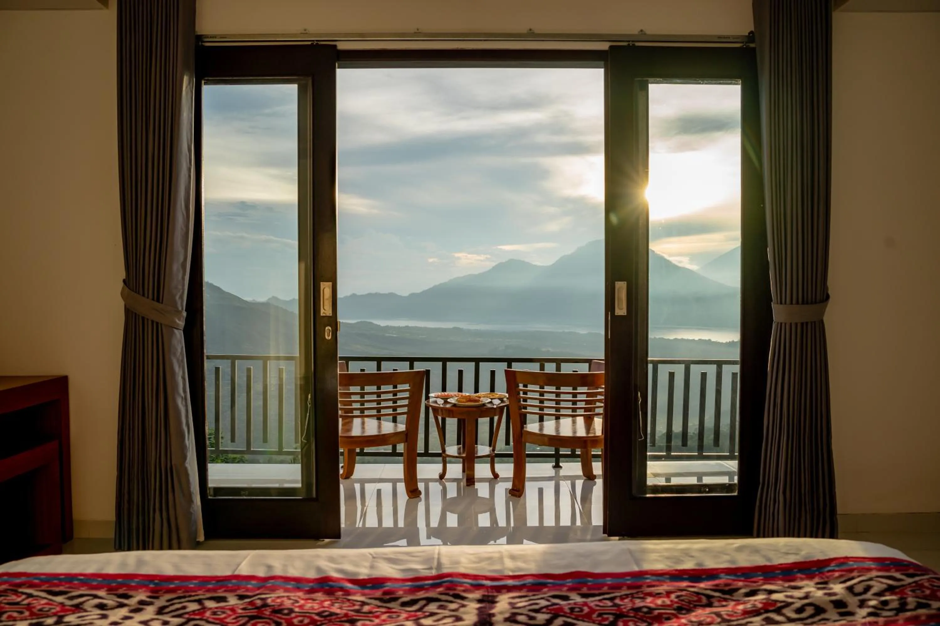 View (from property/room), Bed in Tegal Sari Cabin Kintamani