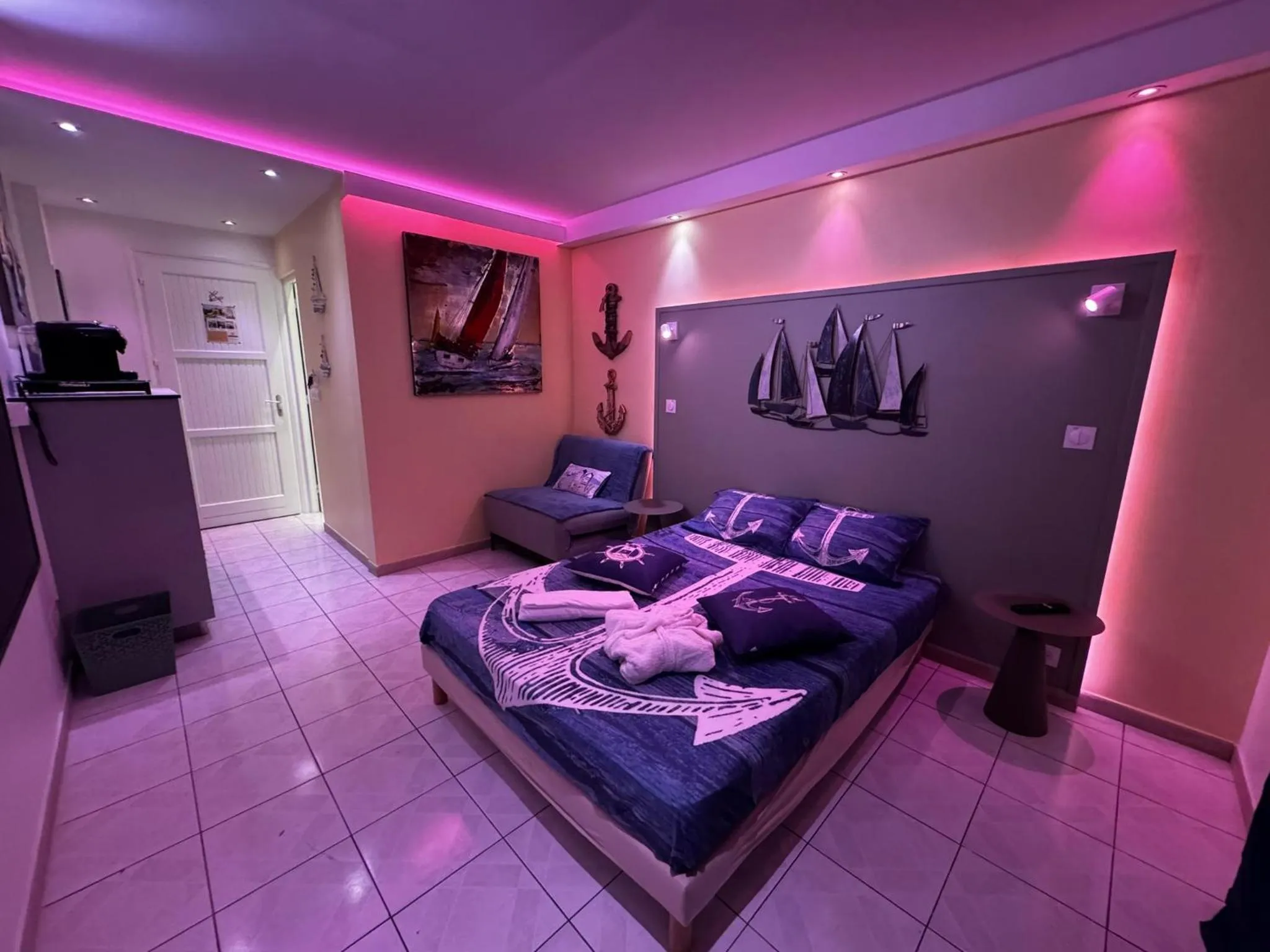 Bed in Residence de la Baie - Anse Mitan