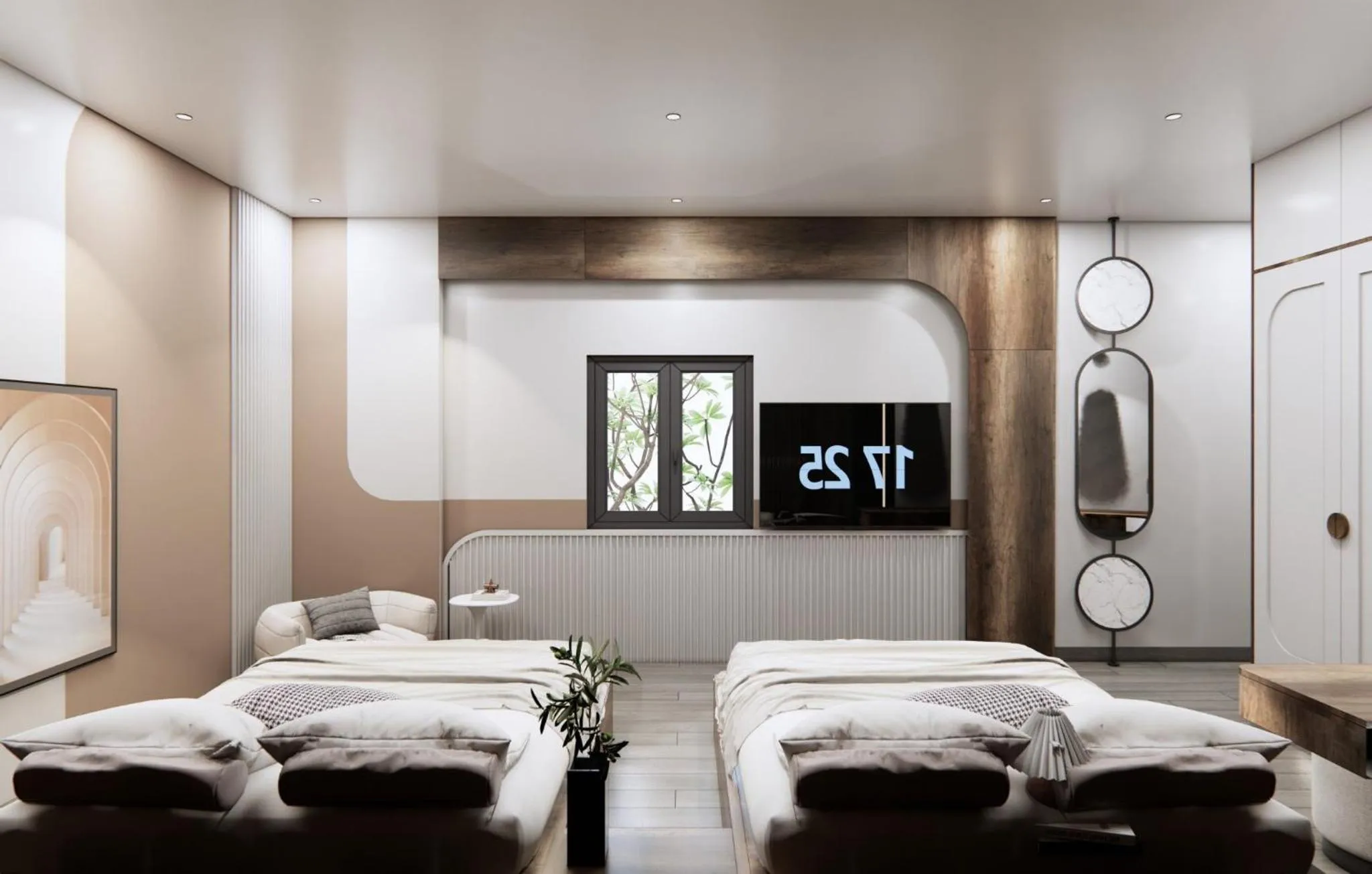 Bed in T&T Luxury Hotel