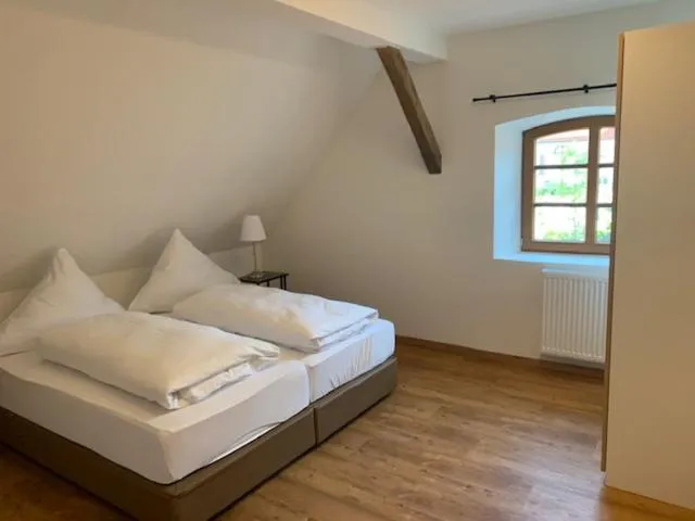 Bed in Hotel Stanglbräu