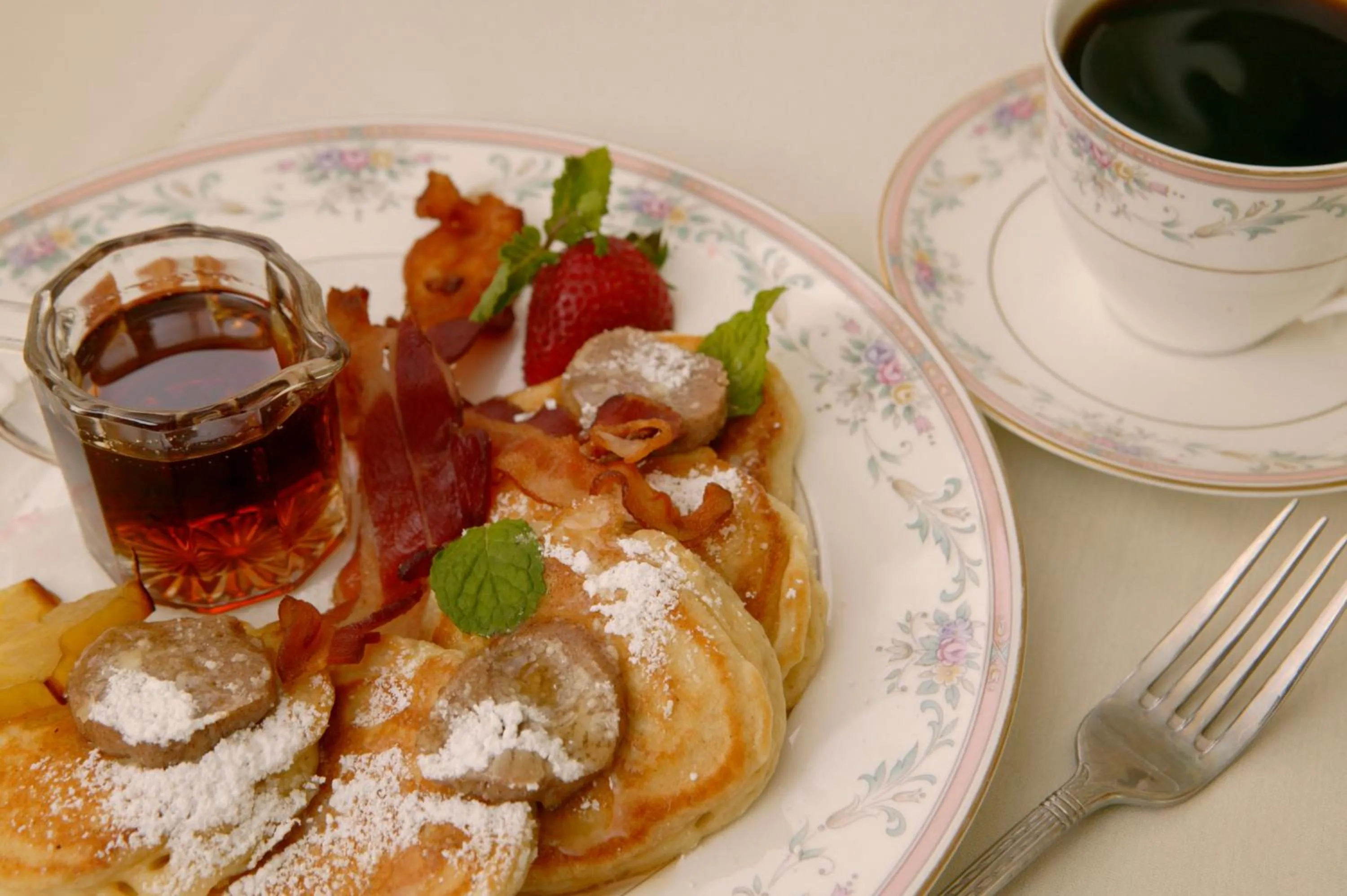 Food close-up in Captain's House Inn