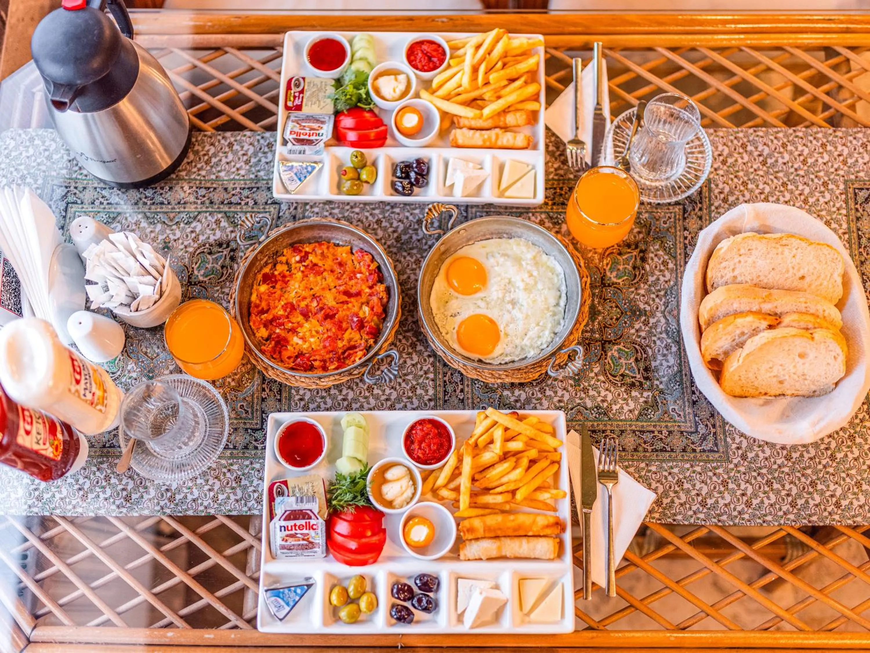 Continental breakfast in Cappanar Cave Hotel