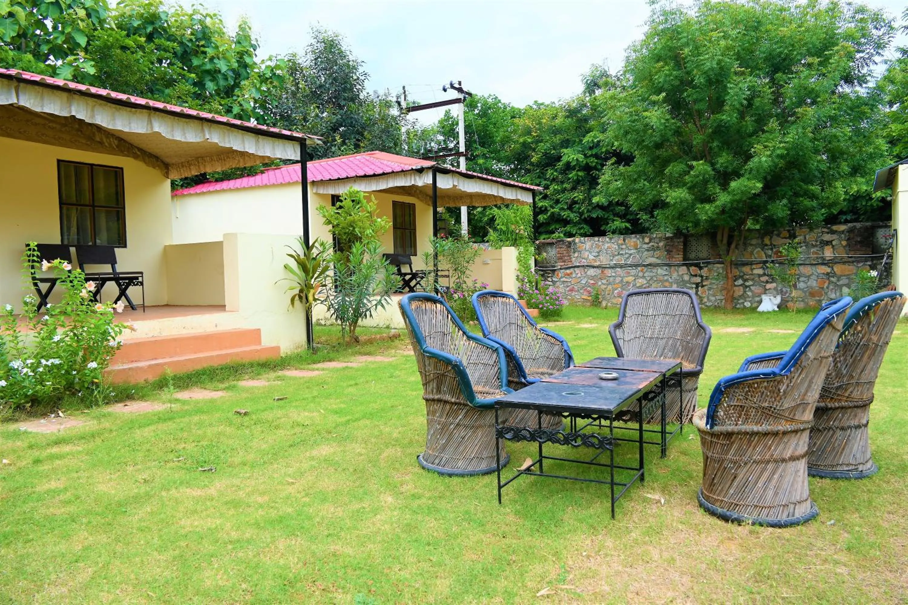 Seating area in Ranthambore Jungle Home