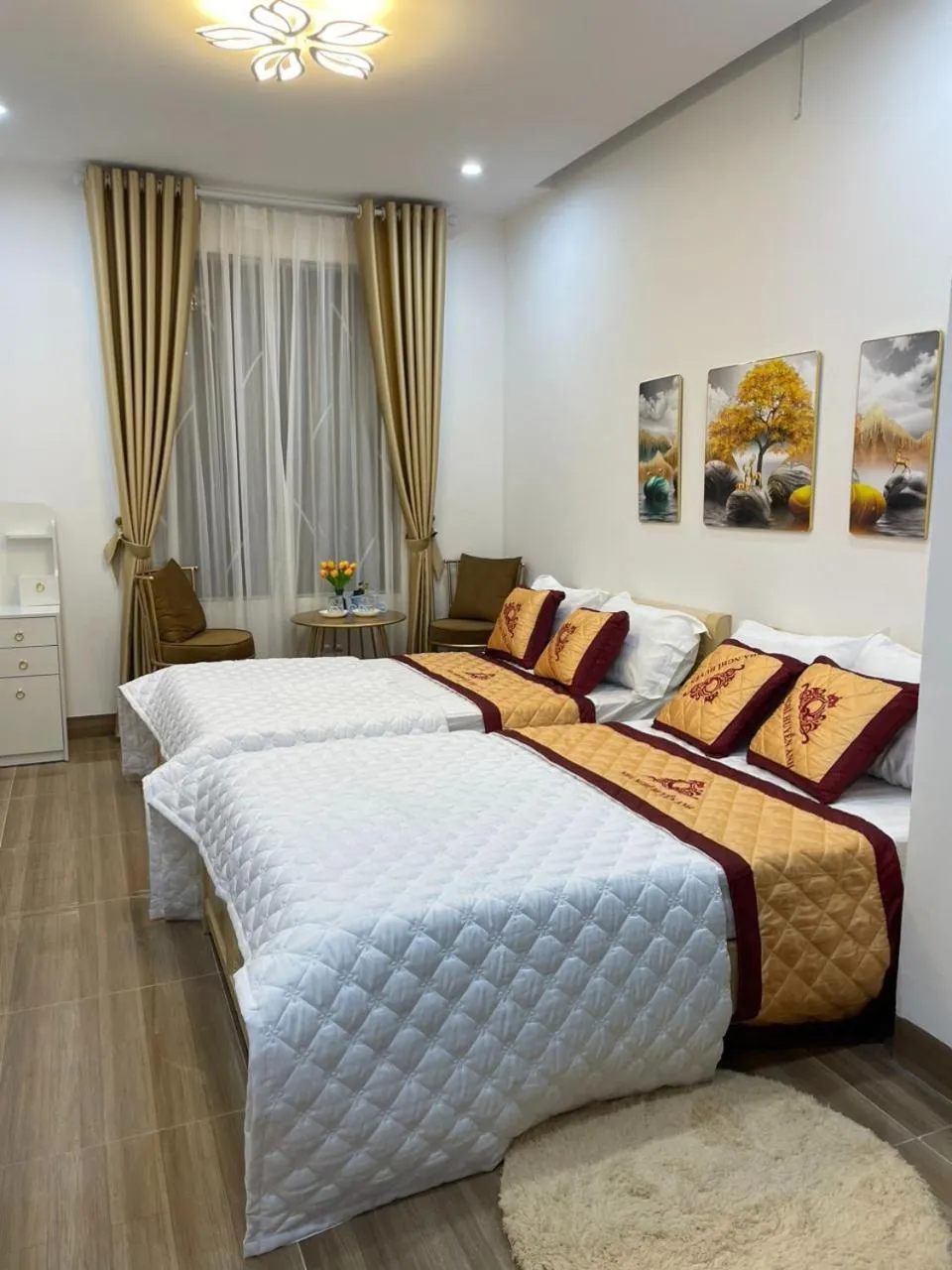 Bedroom, Bed in Nhà Nghỉ Huyền Anh