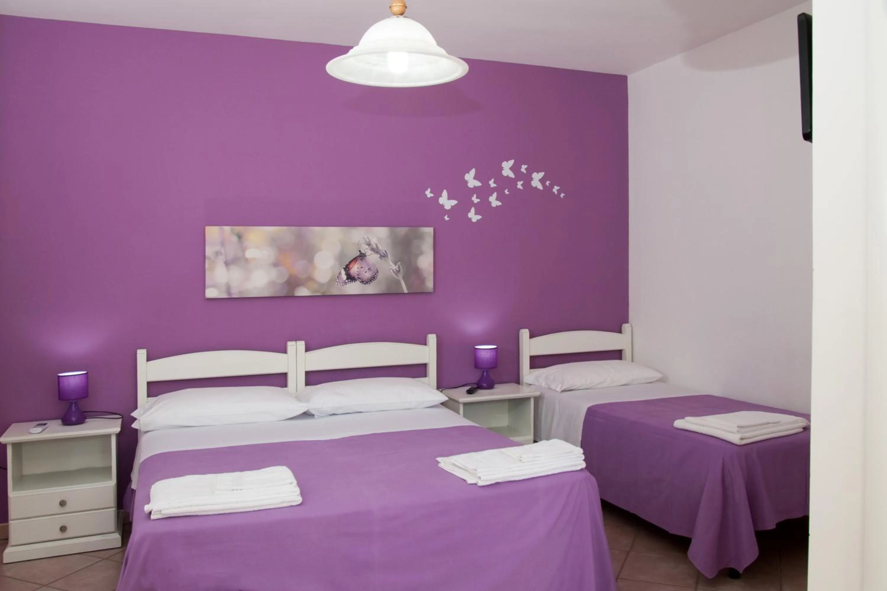 Bed in Hotel Villa Giovanna