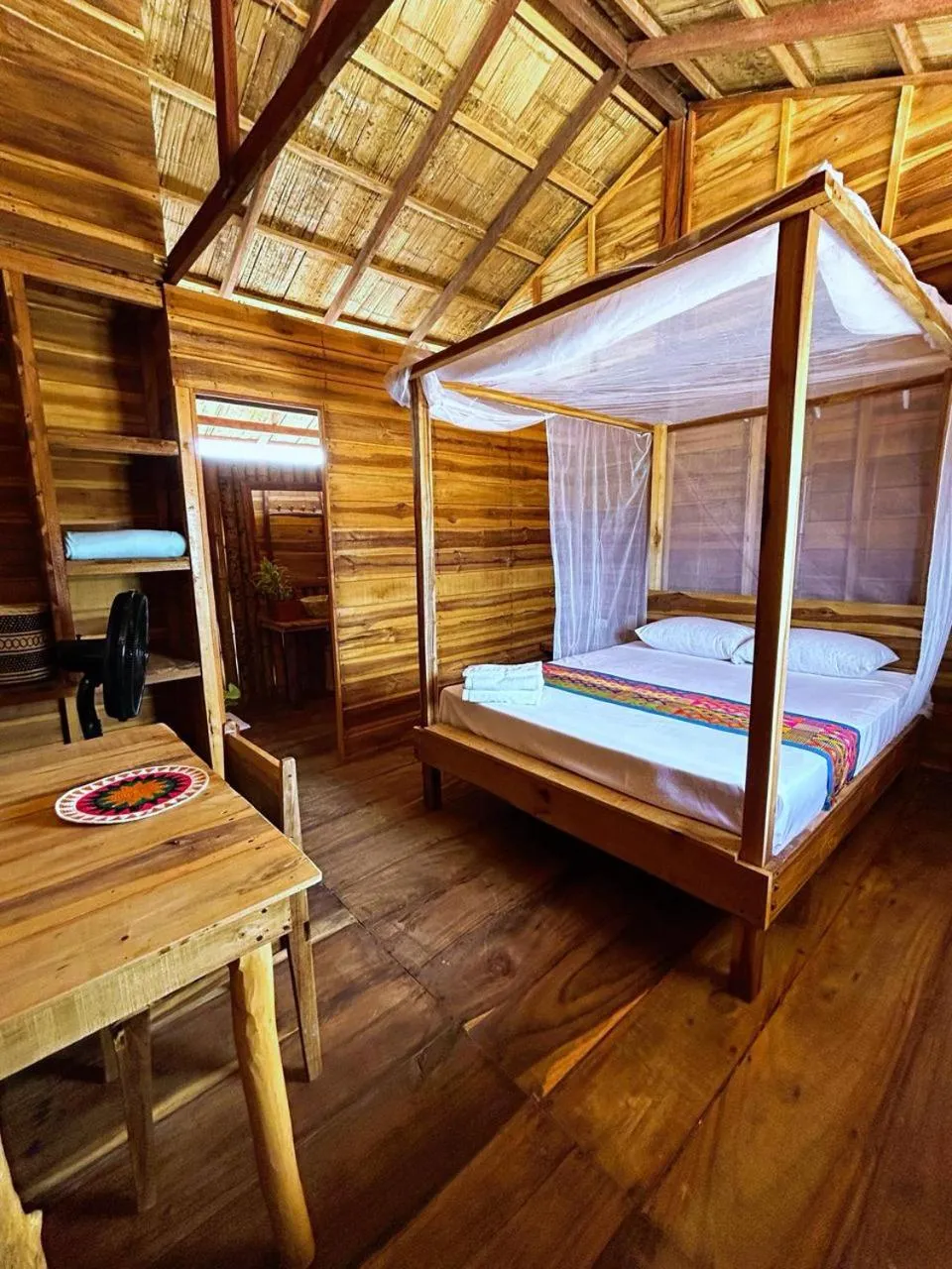 Bed in Palaa Mayapo Ecolodge