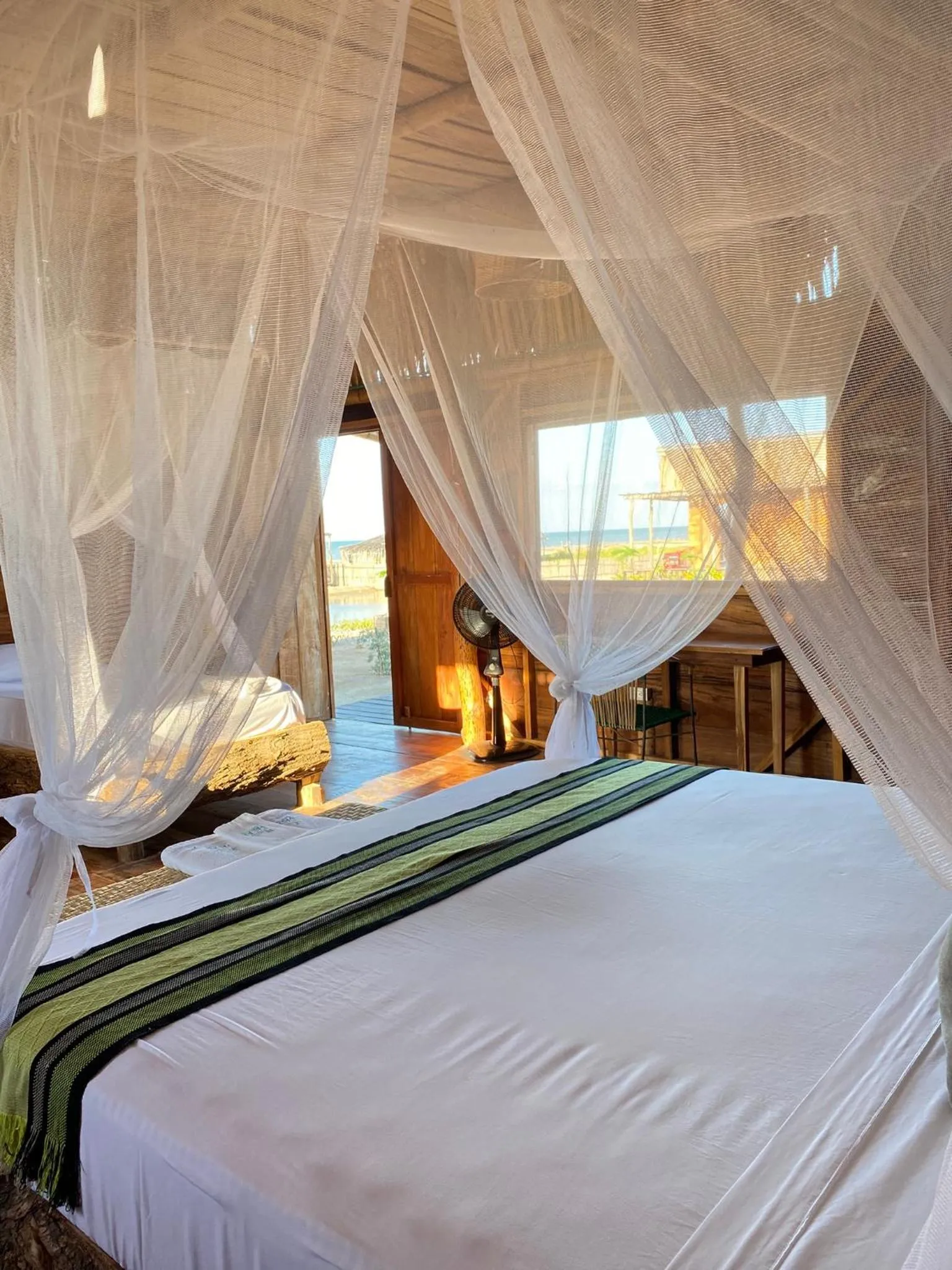 Bed in Palaa Mayapo Ecolodge